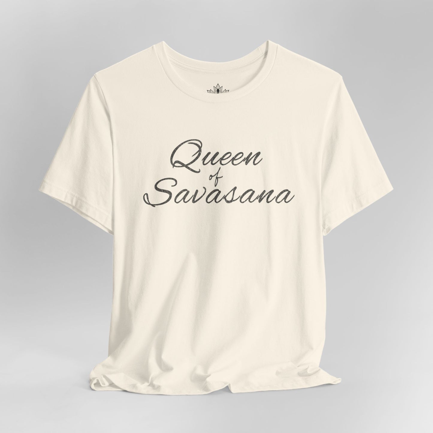 Queen of Savasana Luxe – Classic Yoga Minimalist Tee