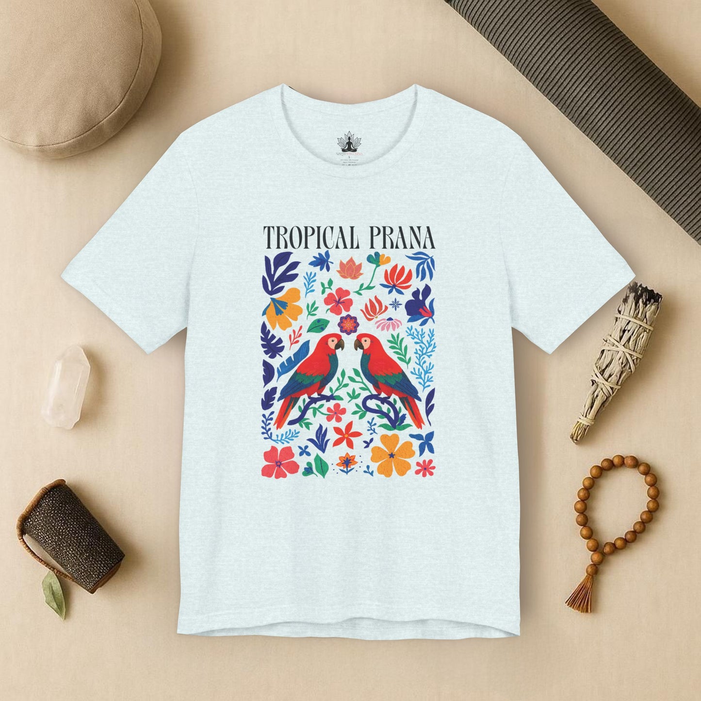 Tropical Prana – Colorful Yoga Tee