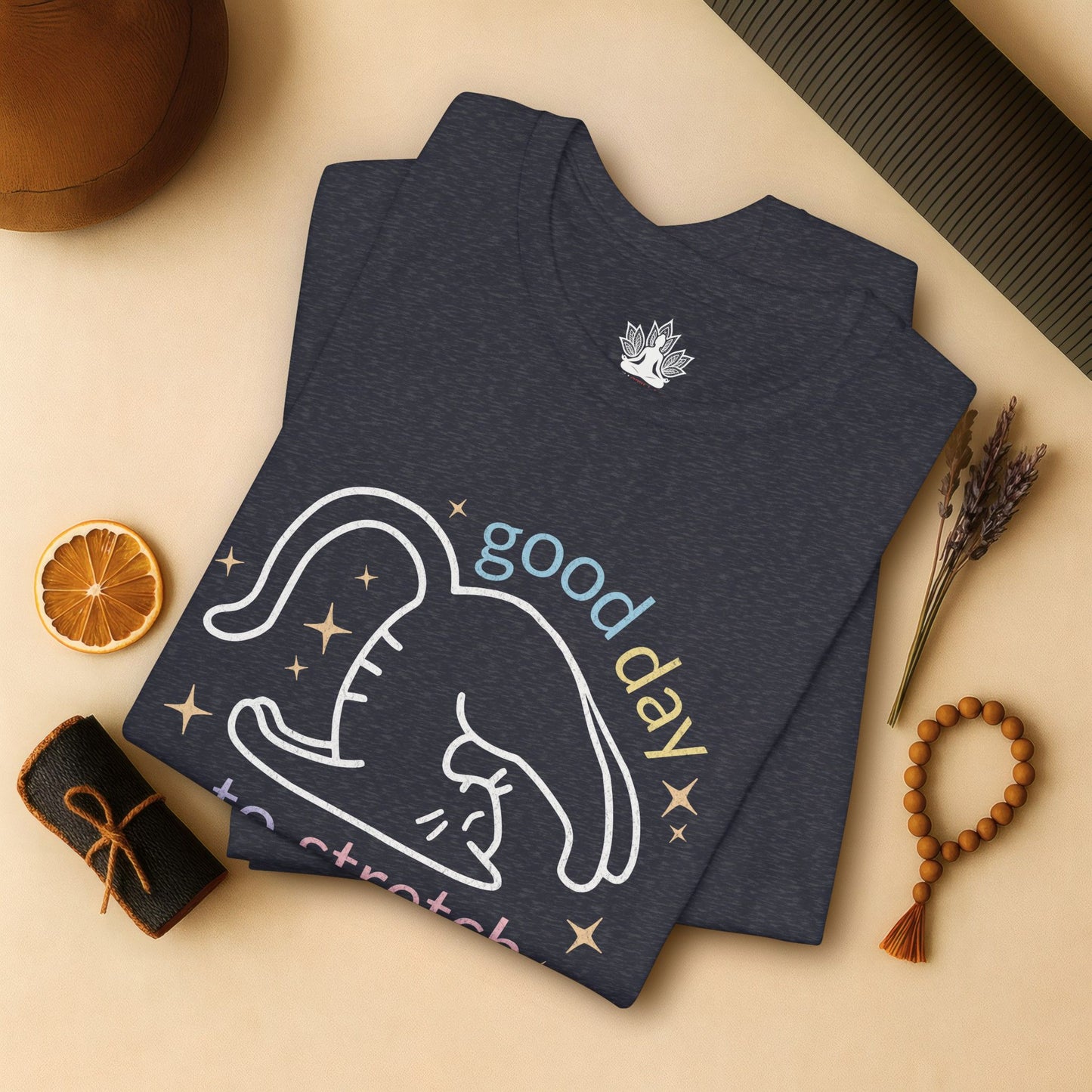 Cat Yoga “Good Day to Stretch” Tee