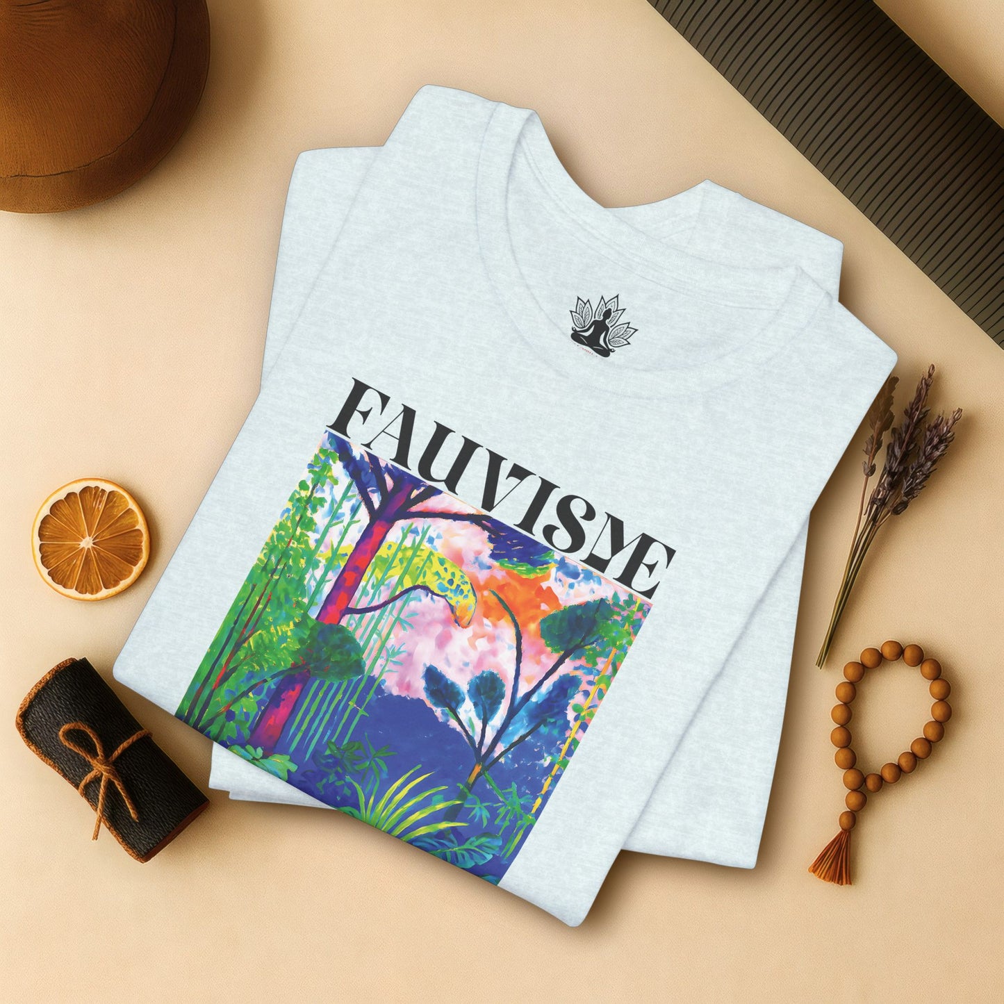 Peace in the Chaos – Fauvisme Lotus Tee