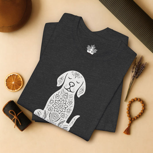 Calm Dog - Mandala Namaste Tee