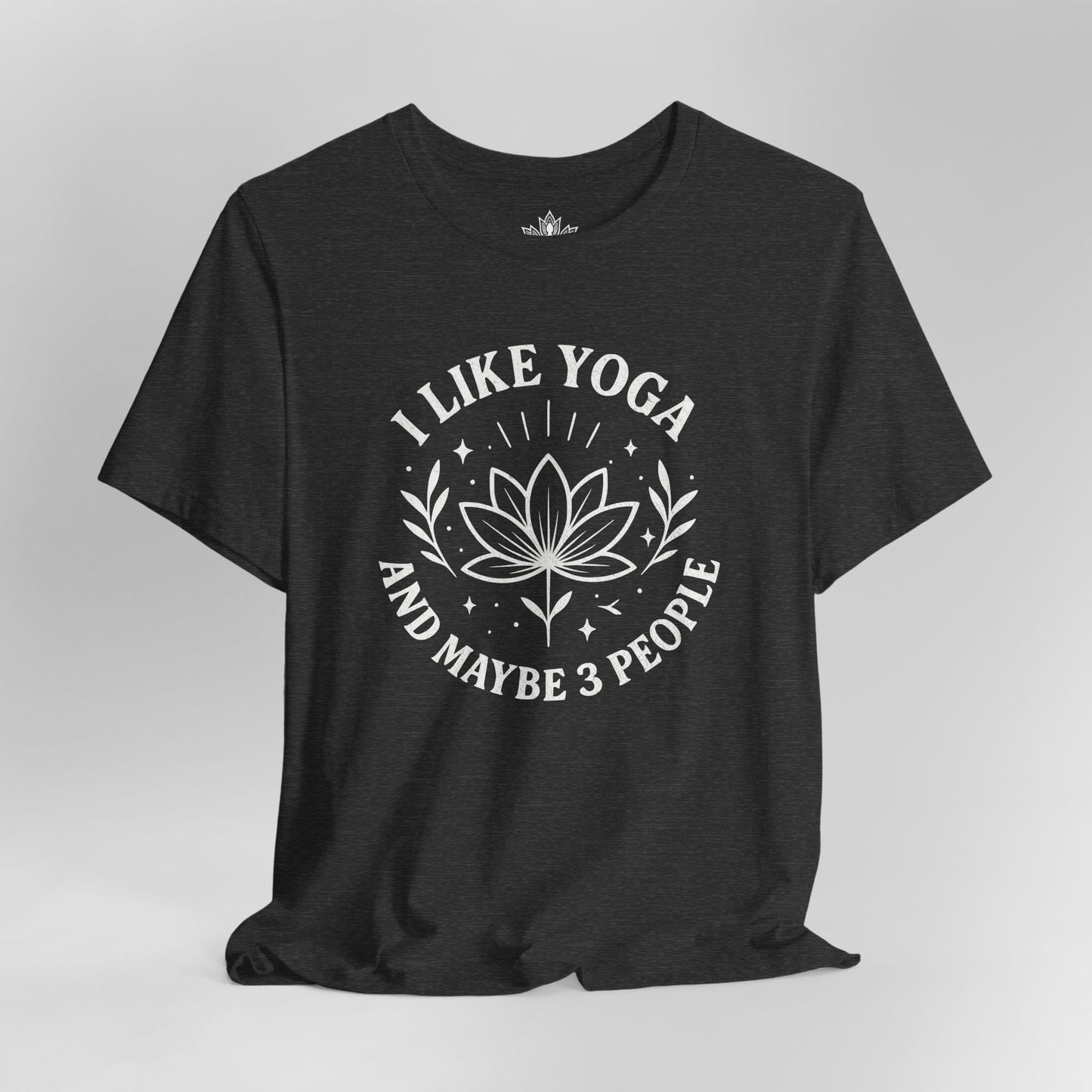 I Like Yoga & Maybe 3 People – Lotus Graphic Tee