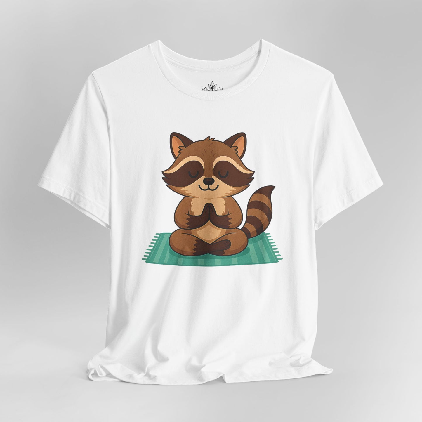 Meditating Raccoon – Lotus Pose Animal Tee