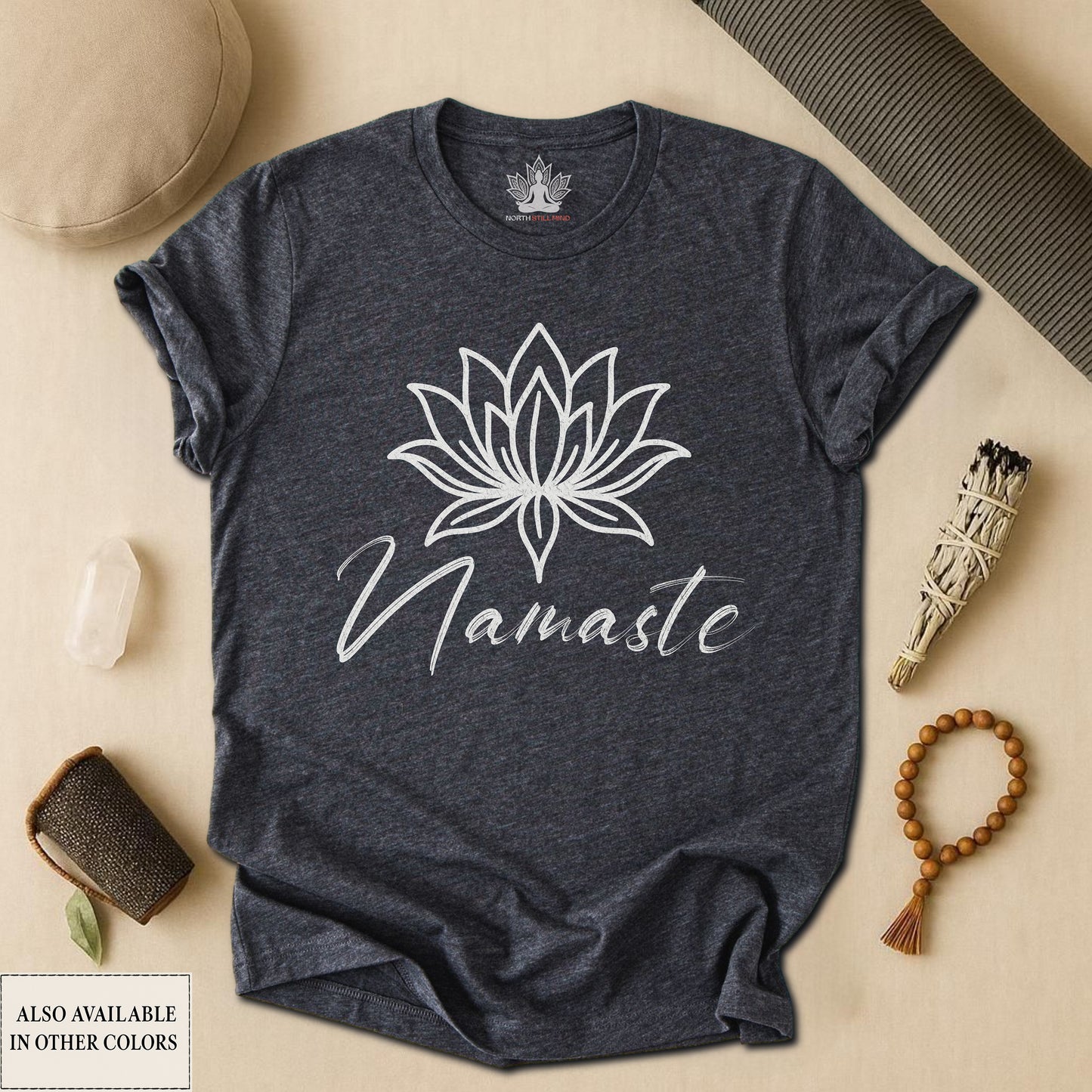 Namaste Lotus Tee – Yoga Minimalist