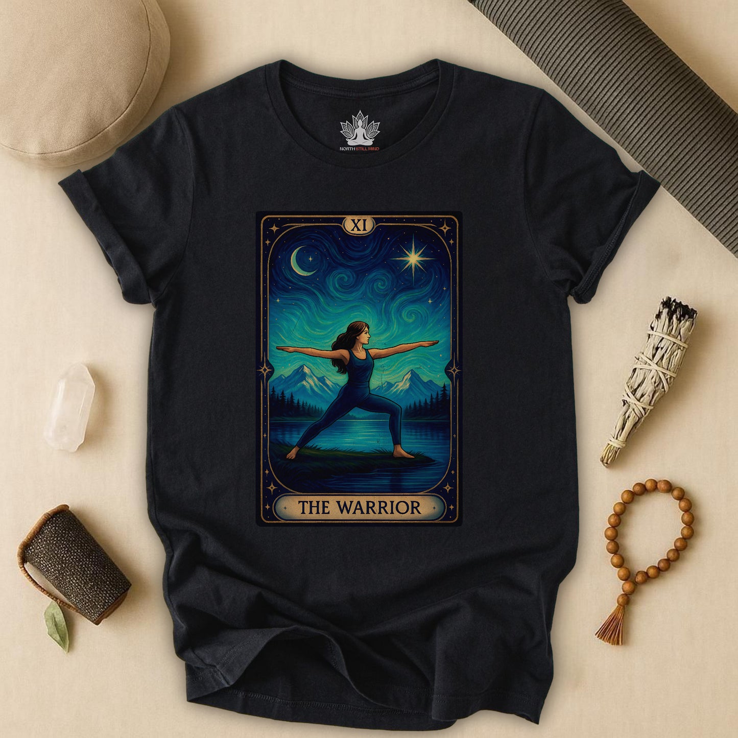 Rocky Mountains Warrior – Tarot Card Yoga Tee