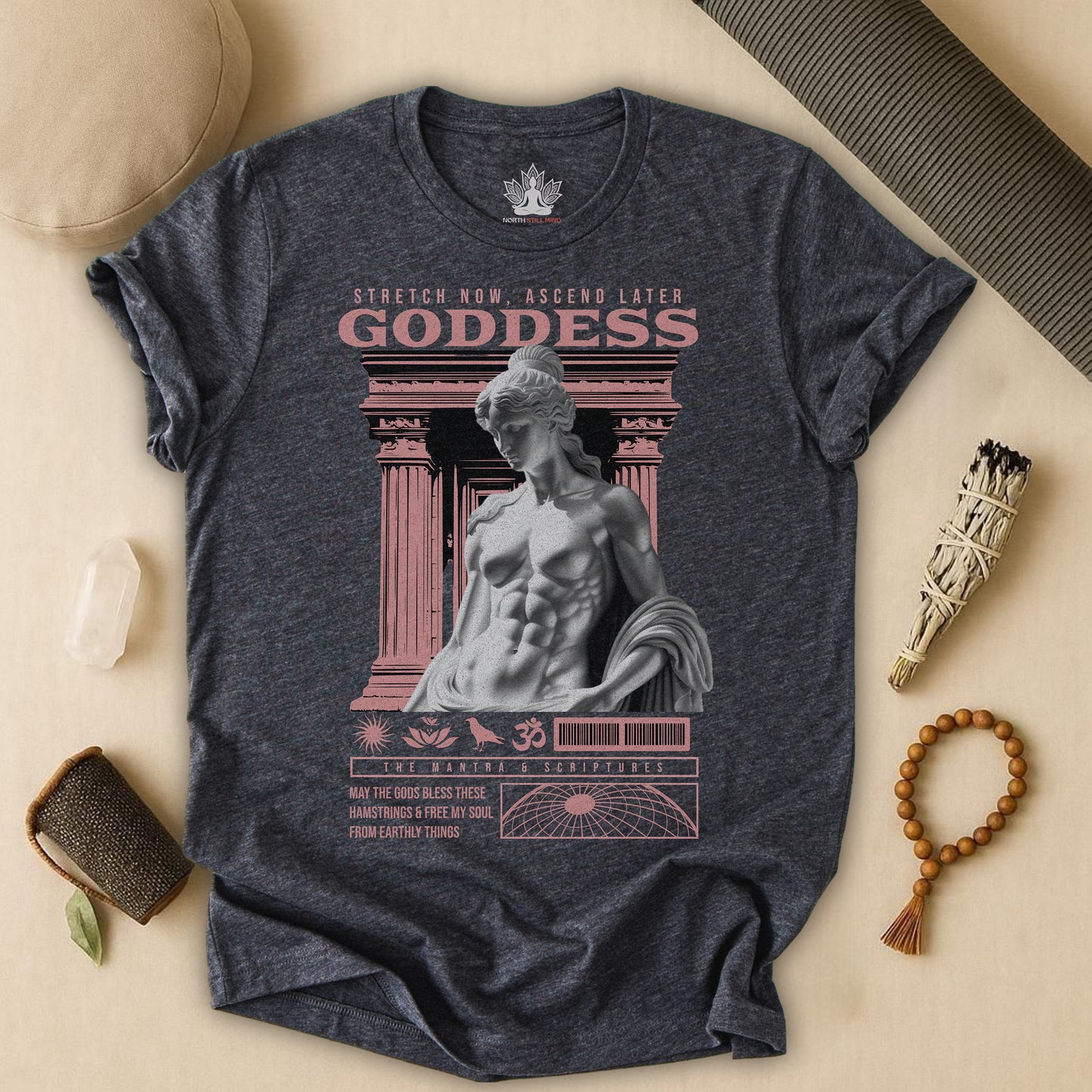 Greek Yoga Goddess – Stretch & Ascend Tee