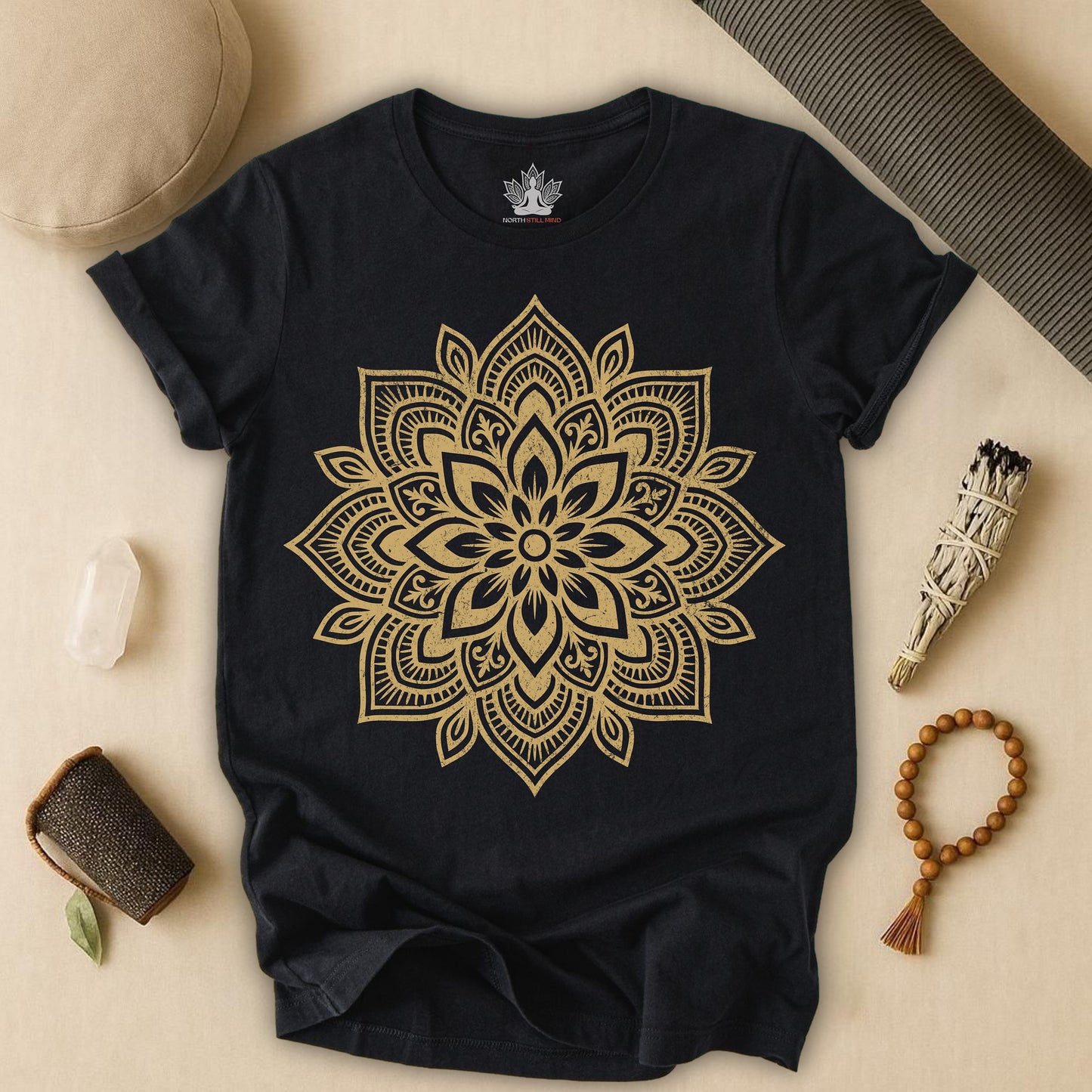 Spiritual Boho Mandala - Yoga Sacred Geometry Tee