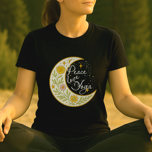 Moon Mandala – Peace Love Yoga Tee