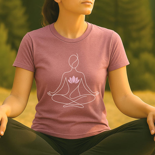 Lotus Heart – Minimalist Yoga Tee
