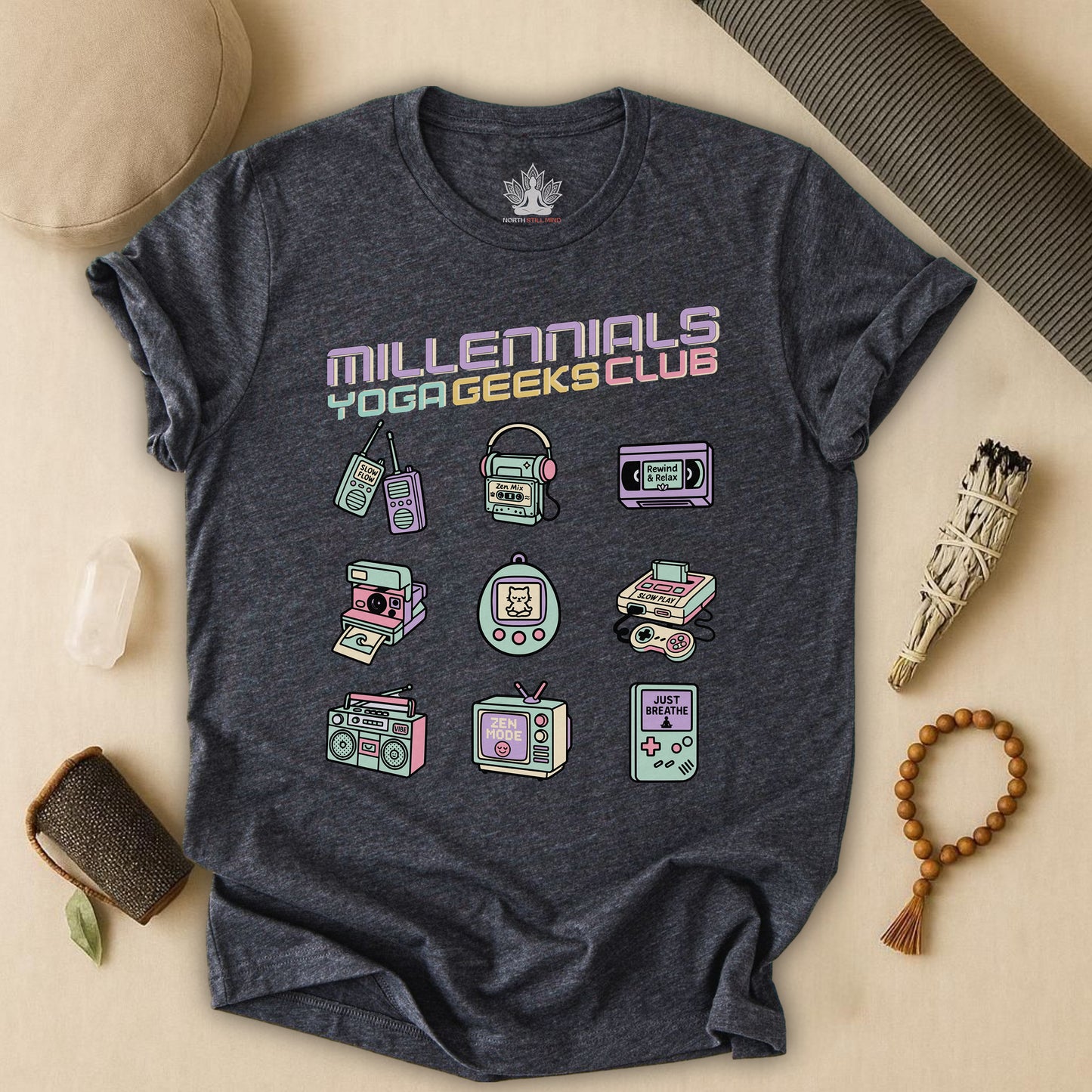 Yoga Geeks – Retro Millennials Tee