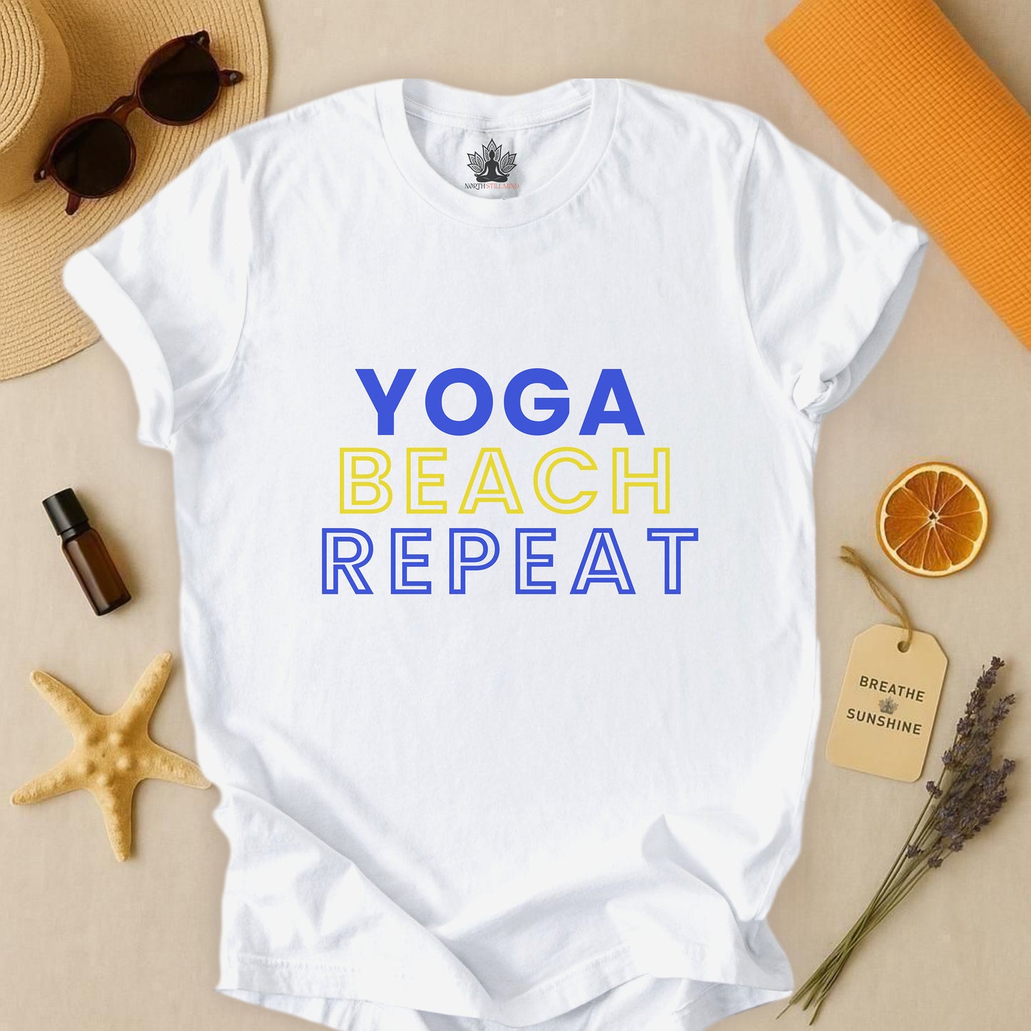 Yoga Beach Repeat – Summer 25 Edition Tee