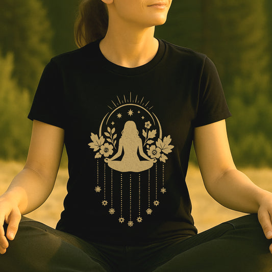 Mystic Meditation – Floral Dreamcatcher Tee