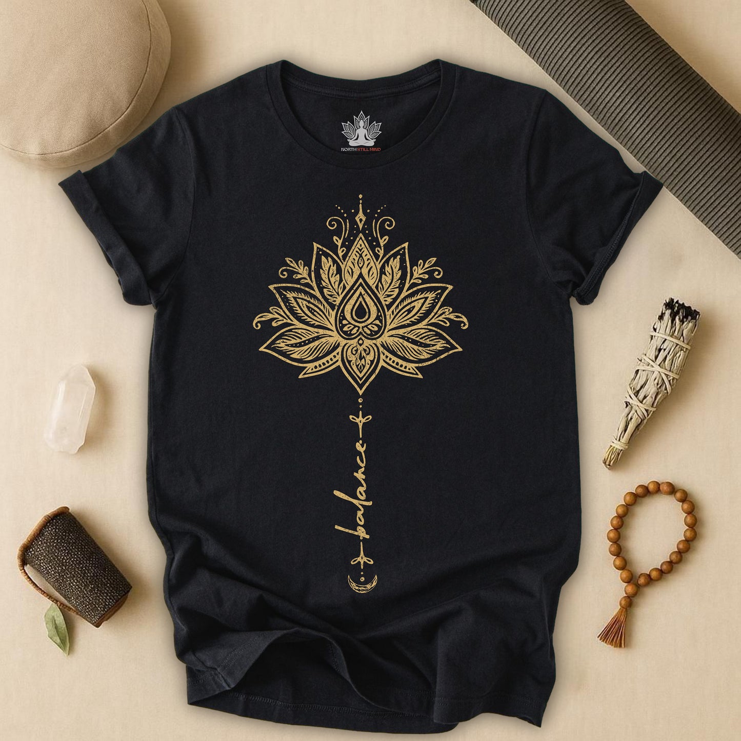 Balance Within – Lotus Yoga Tee