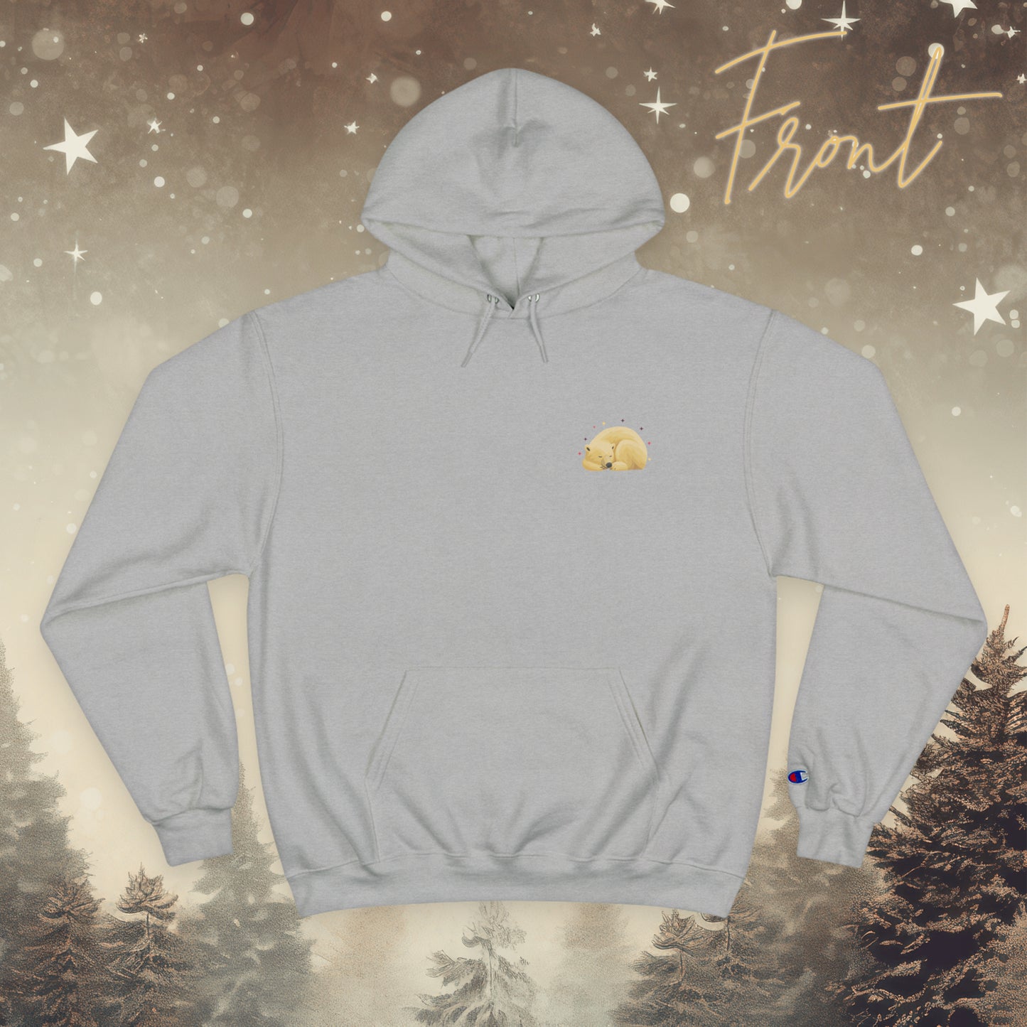 Hoodie Champion – Namastay Cozy (Back Print Edition)