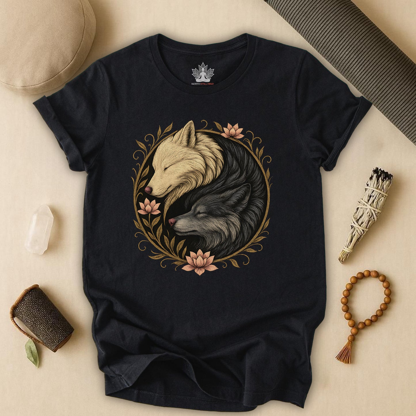Yin Yang Wolves - Spiritual Balance Tee