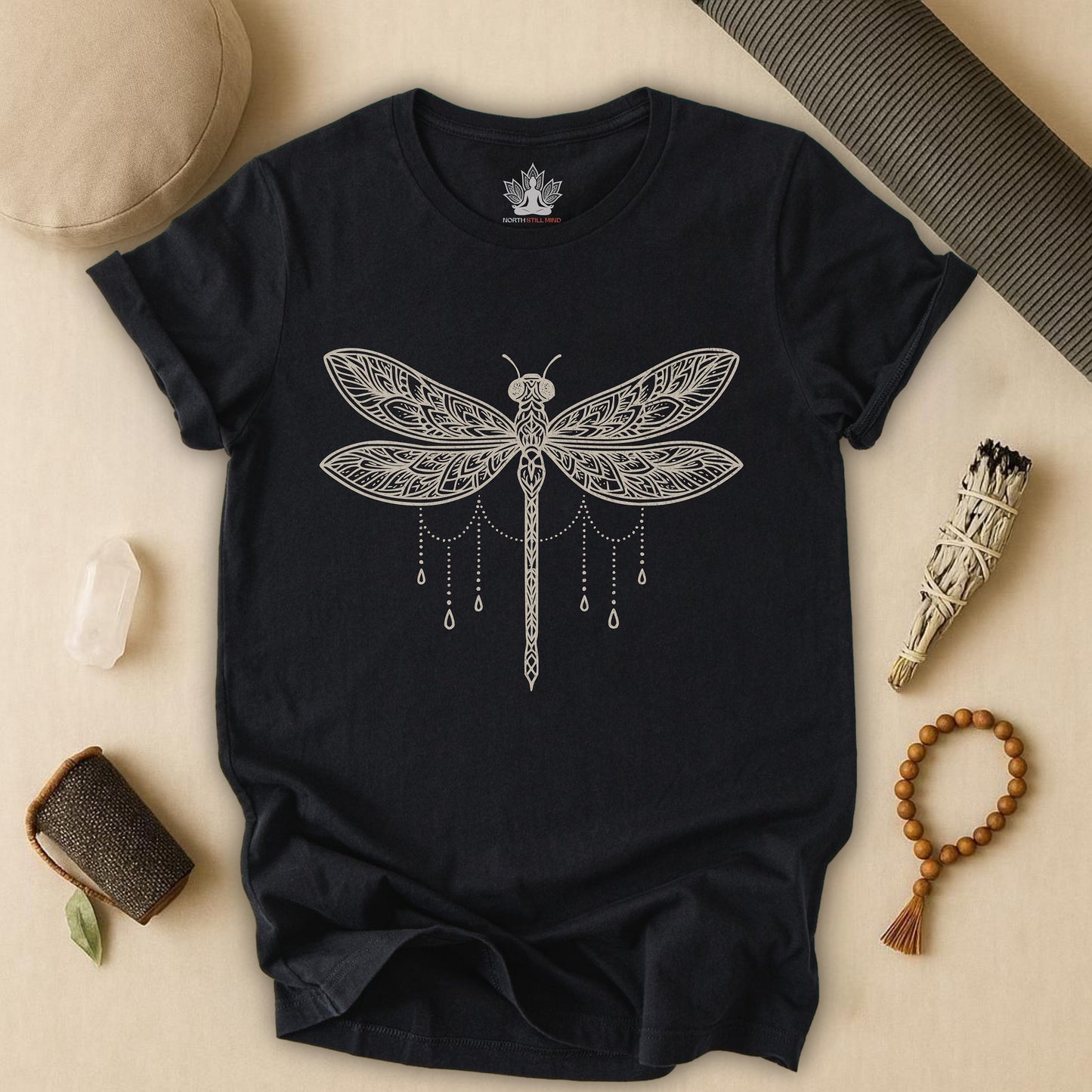 Mandala Dragonfly - Serenity Tee