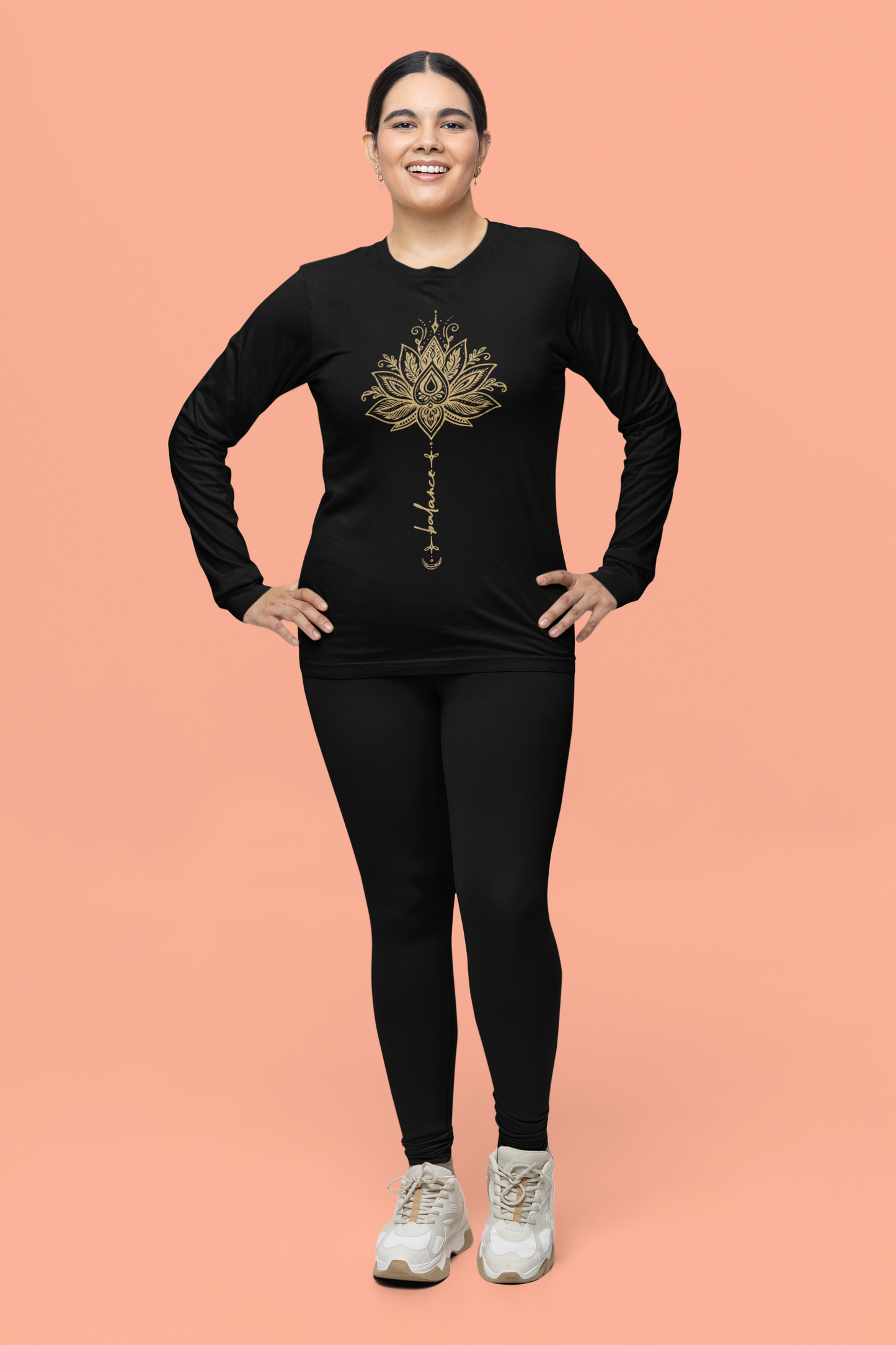 Balance Within - Long Sleeves Lotus Tee