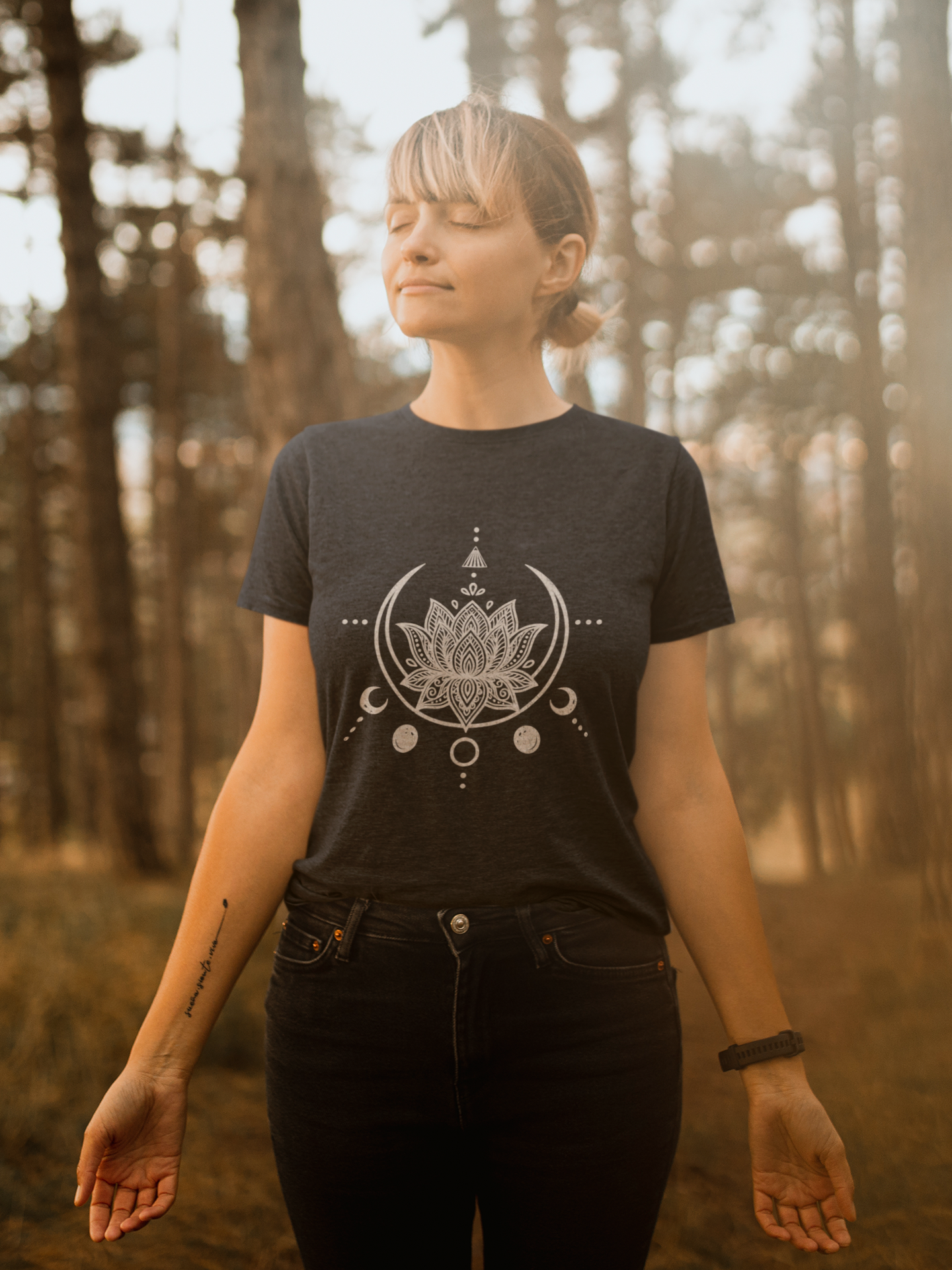 A Lunar Lotus – Celestial Harmony Tee