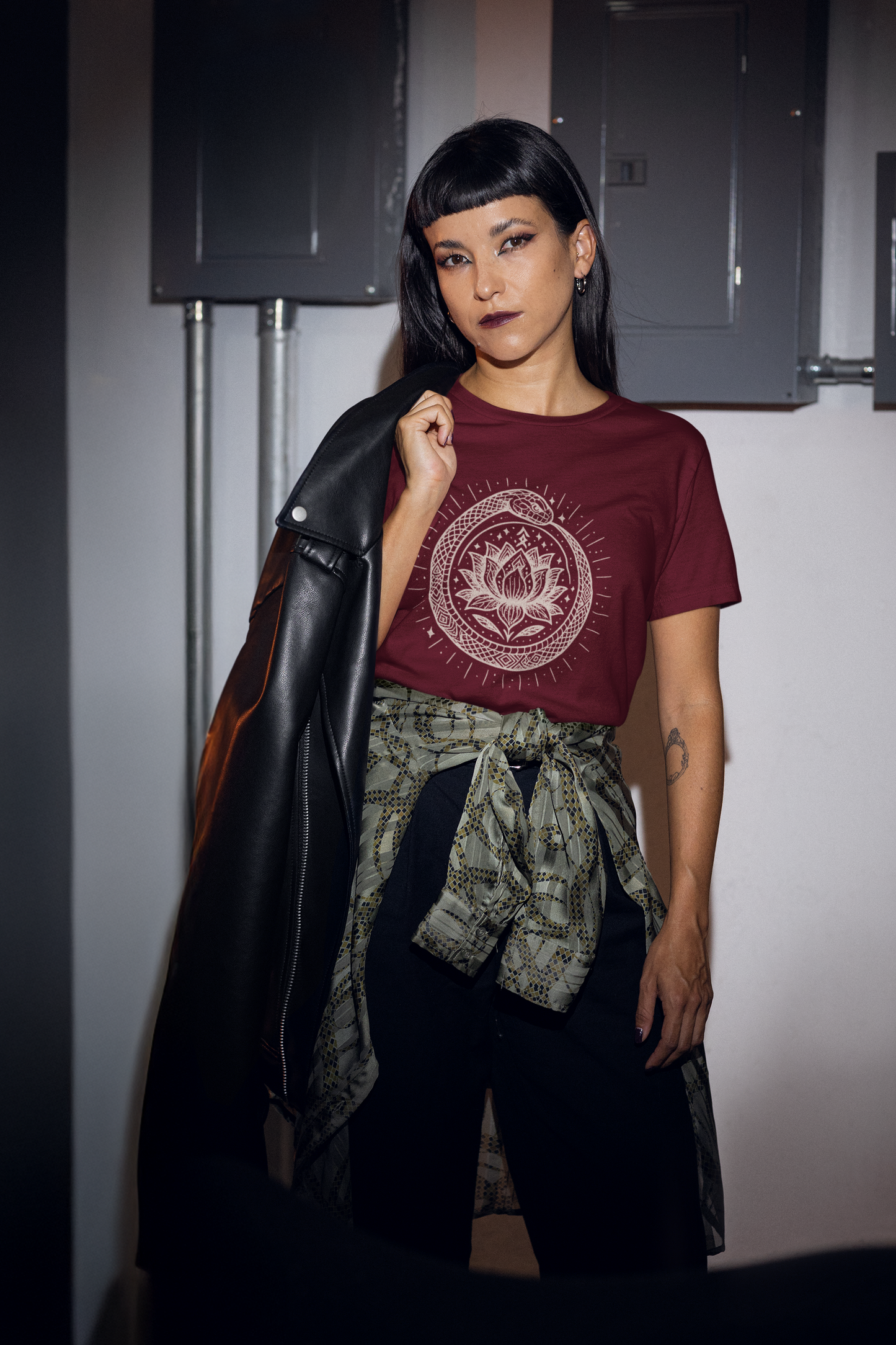 Ouroboros Lotus - Mystic Snake Tee