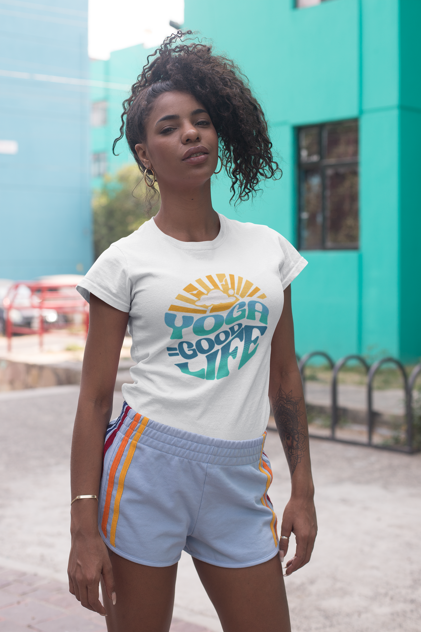 Yoga = Good Life - Happy Vintage Tee