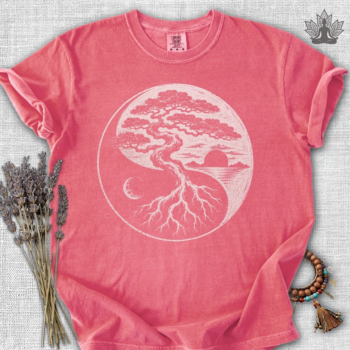 Printify T-Shirt Bonsai Yin Yang Comfort Colors® Tee Bonsai Yin Yang Comfort Colors® Tee