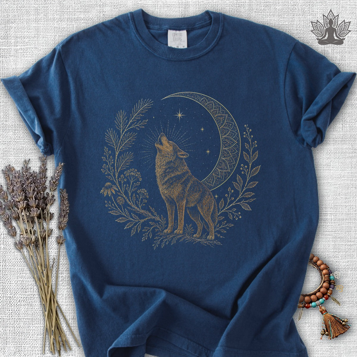Wolf Song Mandala Moon Comfort Colors® Tee