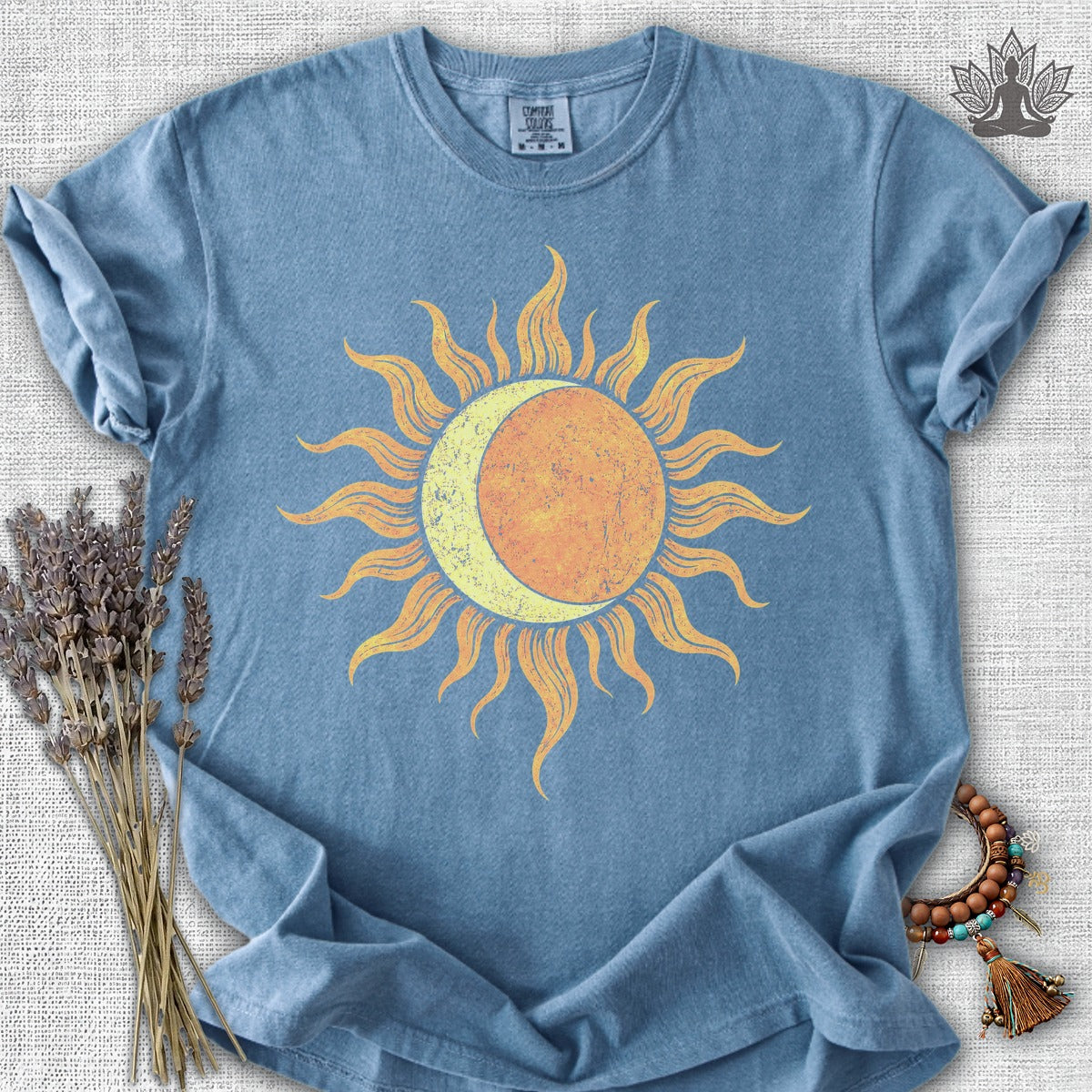 Celestial Balance Sun & Moon Boho Comfort Colors Tee
