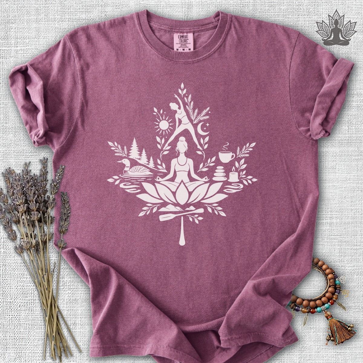 True North Zen Maple Leaf Comfort Colors Tee