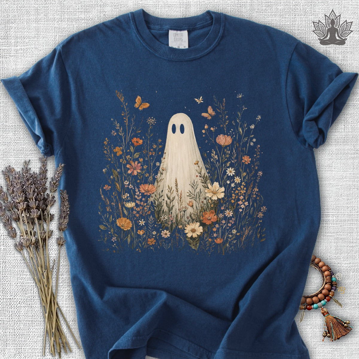 Wildflower Boho Ghost Halloween Comfort Colors® Tee