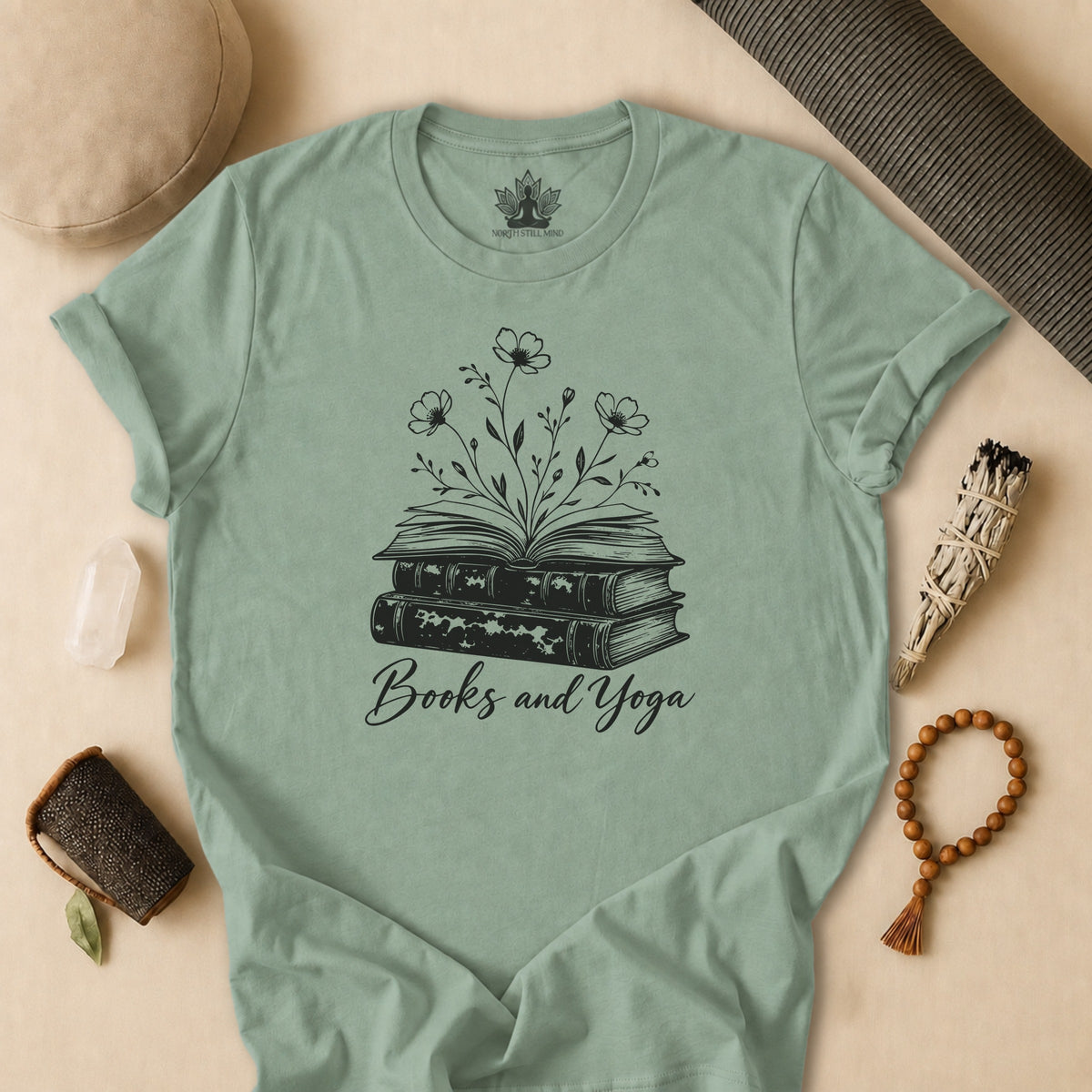 Books & Yoga Tee