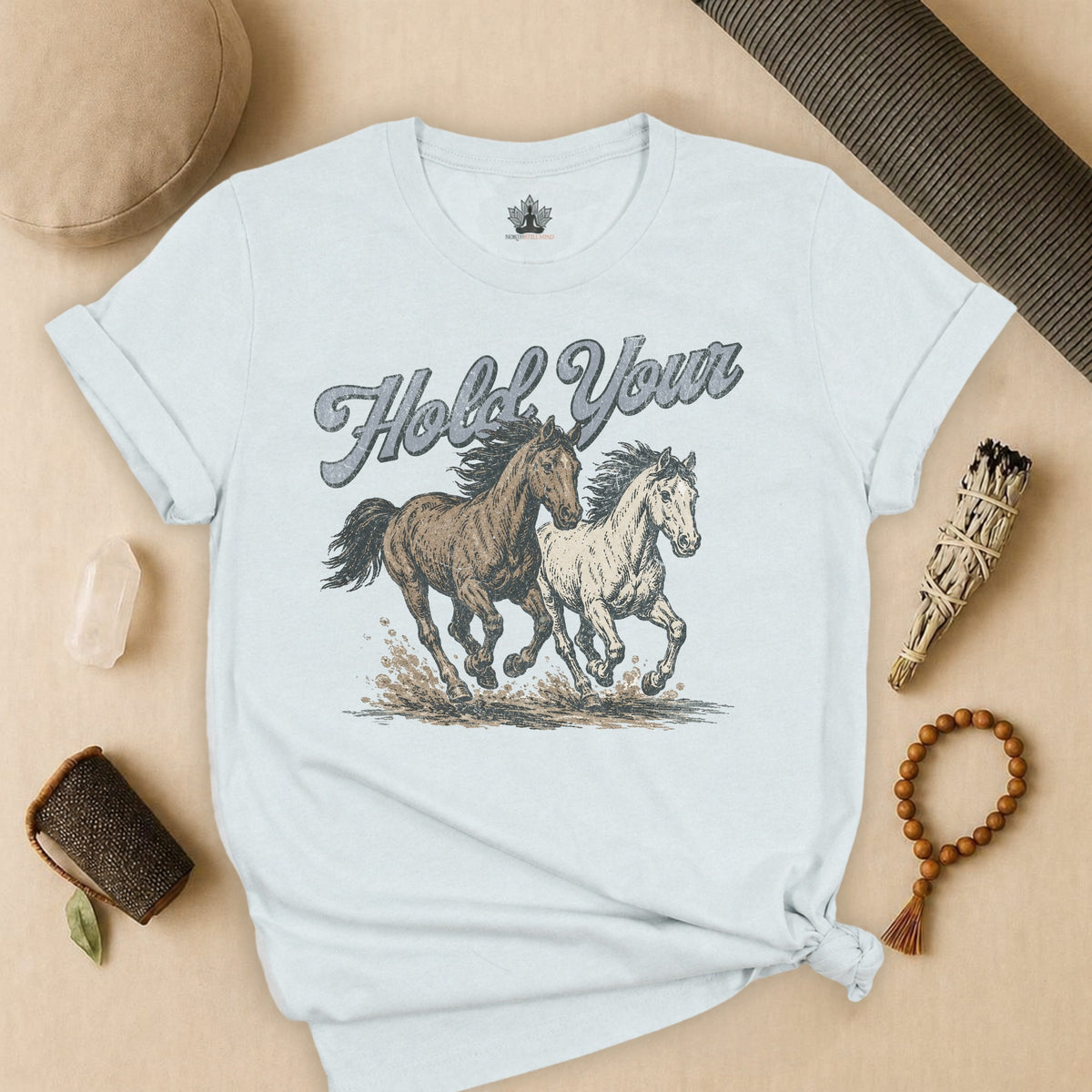 Hold Your Horses Retro Tee