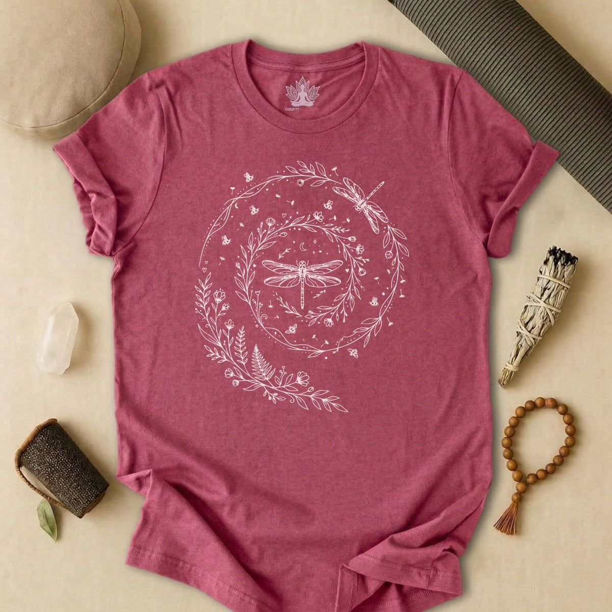 Flow Like The Wind Dragonflies & Bees Tee