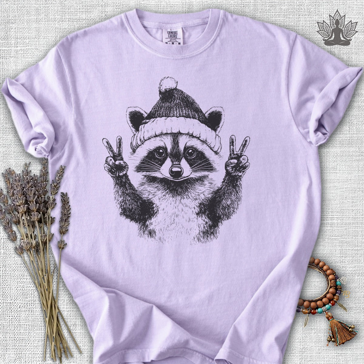 Winter Peace Raccoon Comfort Colors® Tee