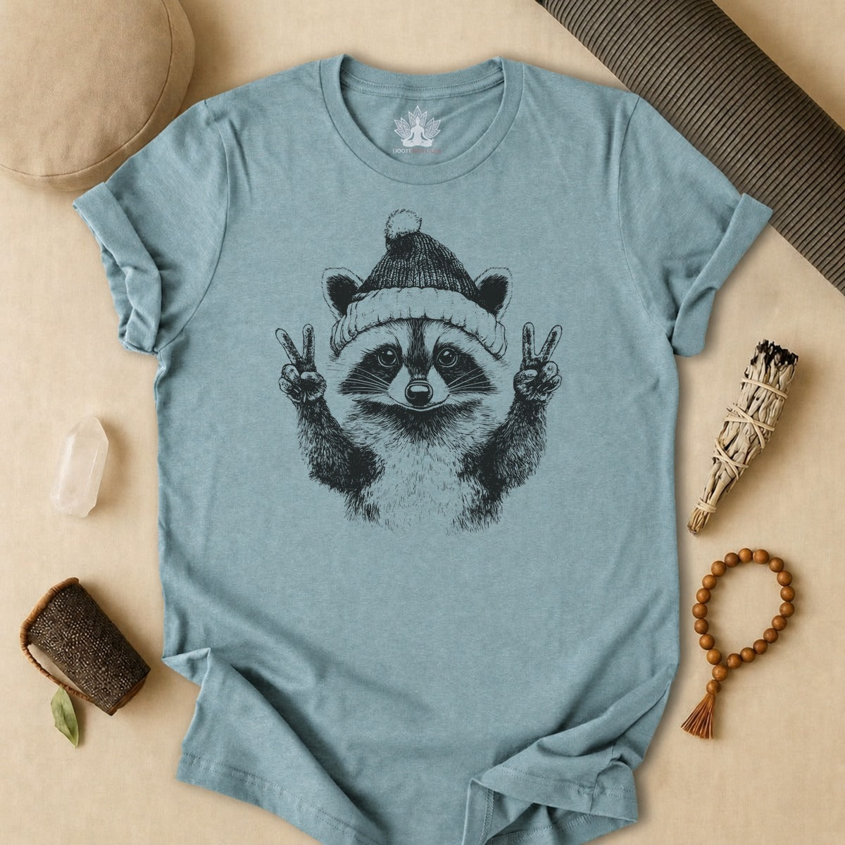 Winter Peace Raccoon Tee