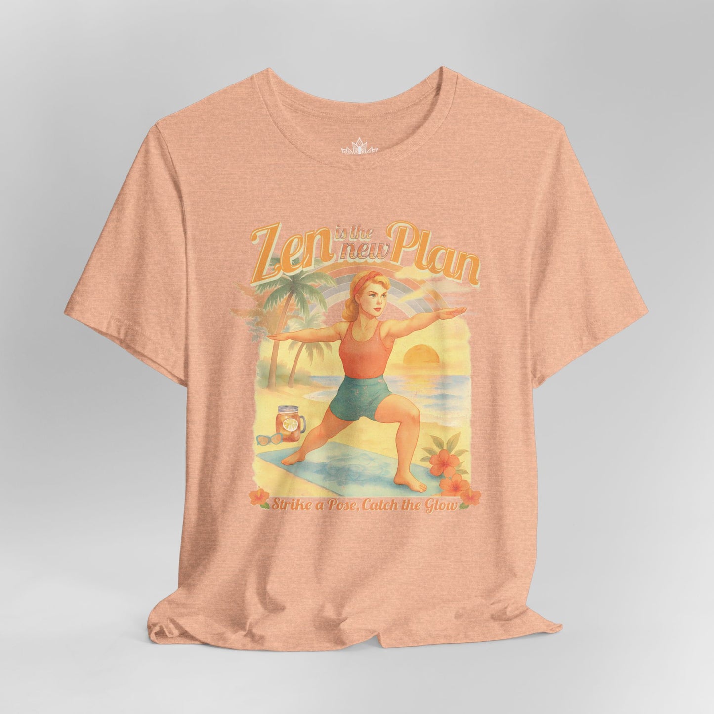 Zen is the New Plan – Retro Yoga Tee