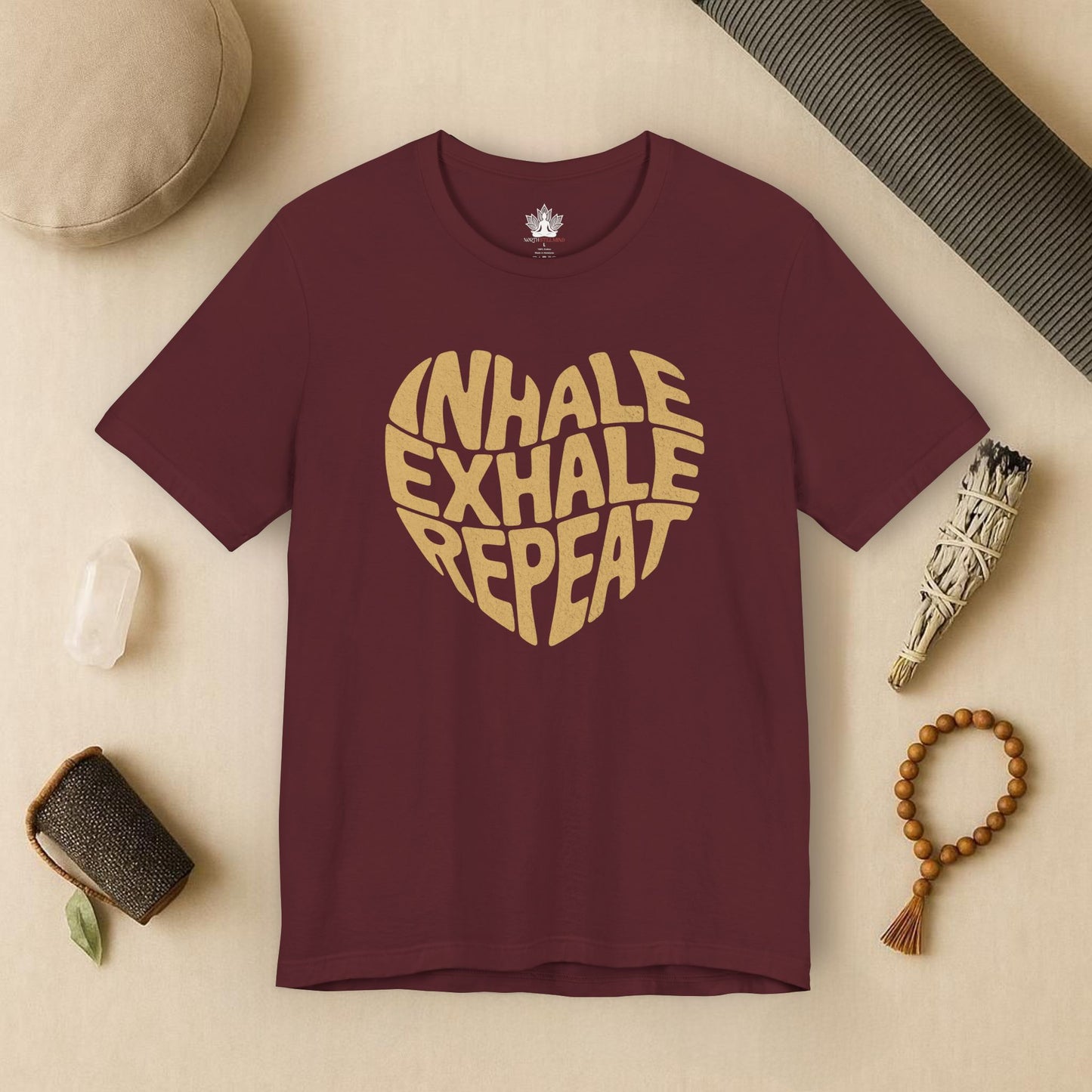 Inhale Exhale Repeat – Mindful Heart Tee