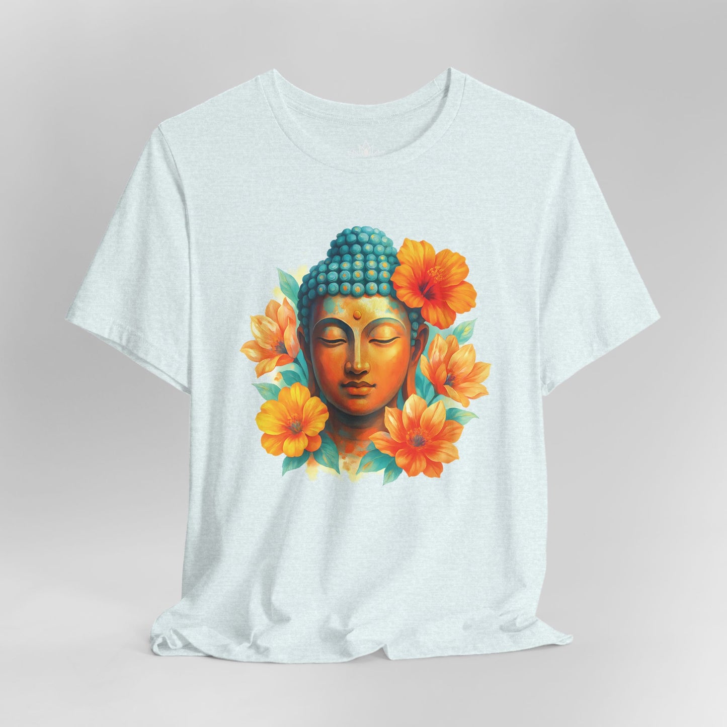 Buddha Glow – Floral Meditation Tee