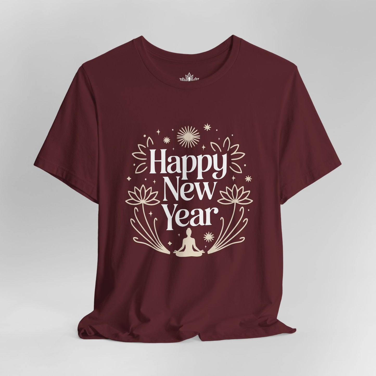 Mindful New Year - Festive Yoga Lotus Tee