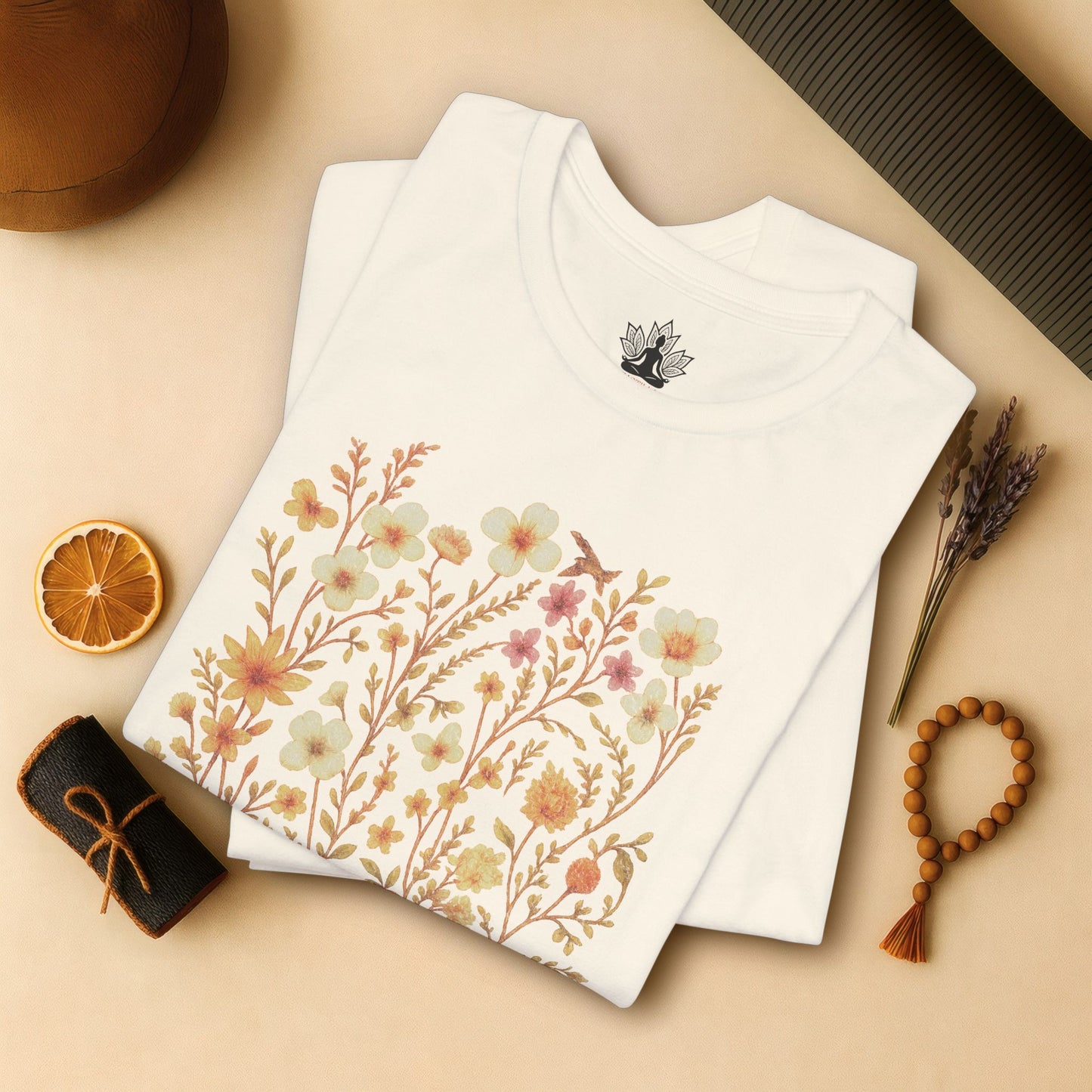 Let That Go – Floral Mindfulness Tee