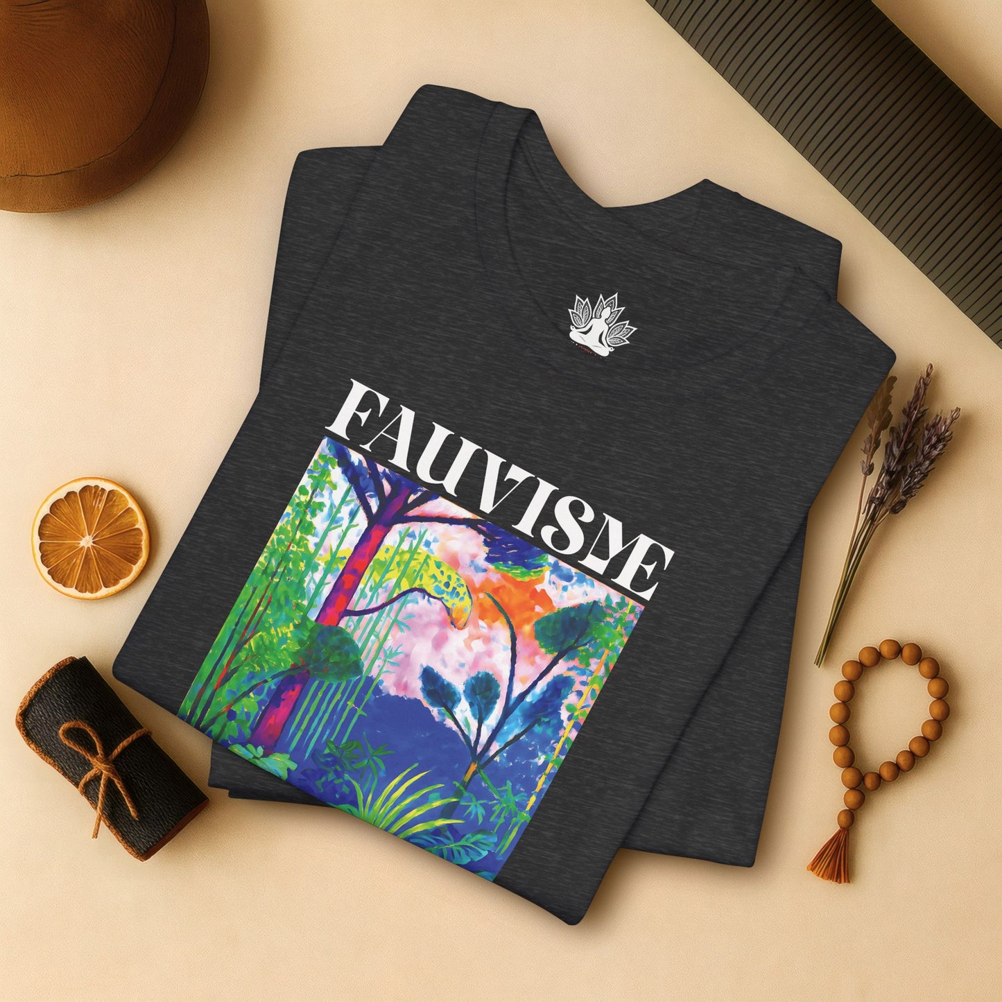 Peace in the Chaos – Fauvisme Lotus Tee