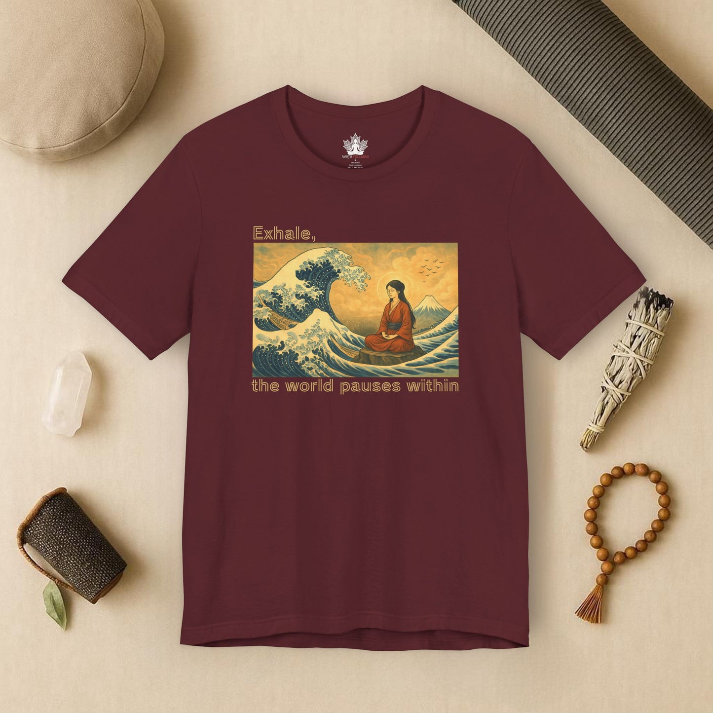 Exhale – Mindful Japanese Wave Tee