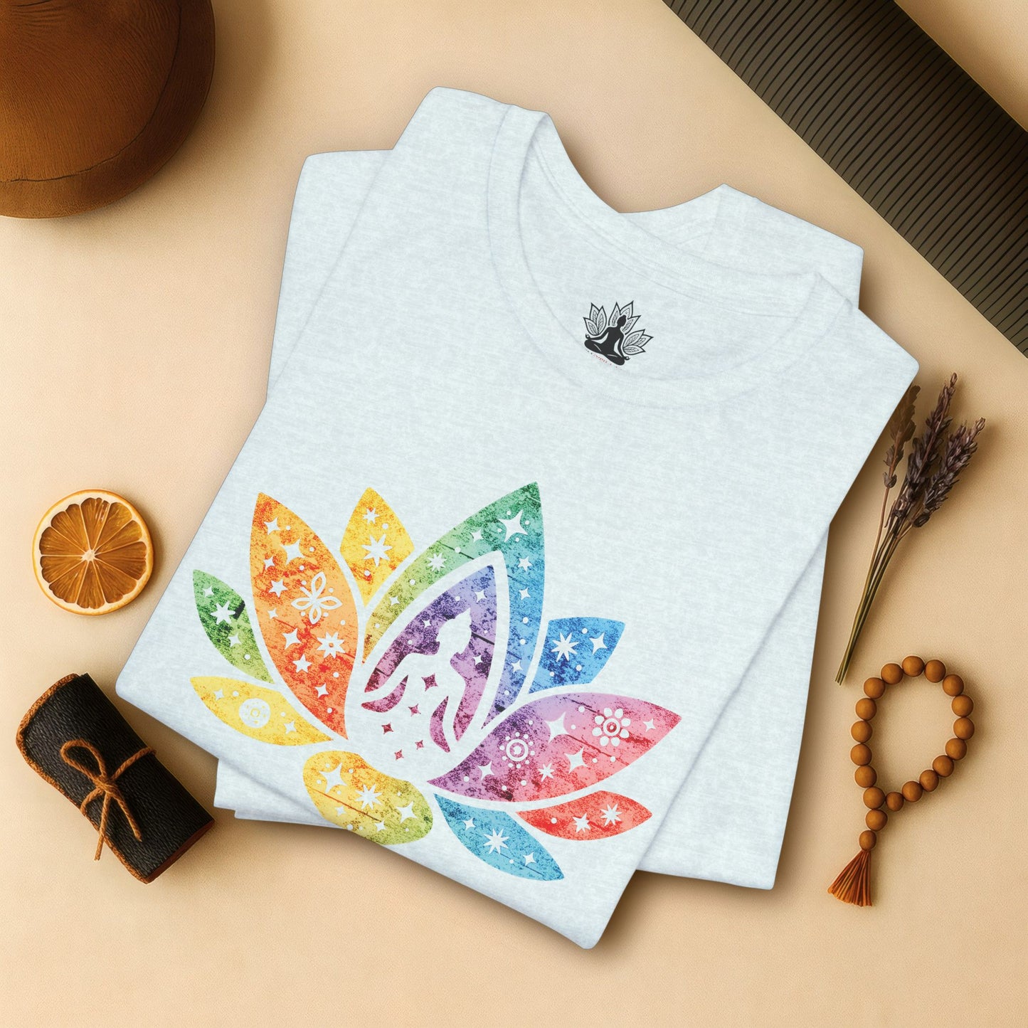 Lotus Pride – Cosmic Rainbow Tee