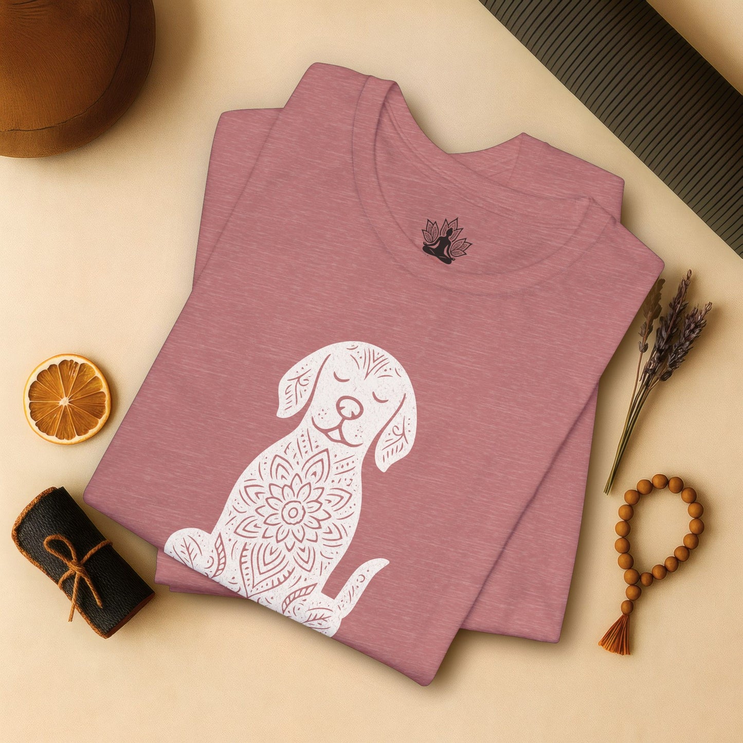 Calm Dog - Mandala Namaste Tee