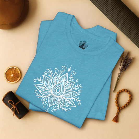 Breathe Lotus Mandala - Mindful Yoga Tee