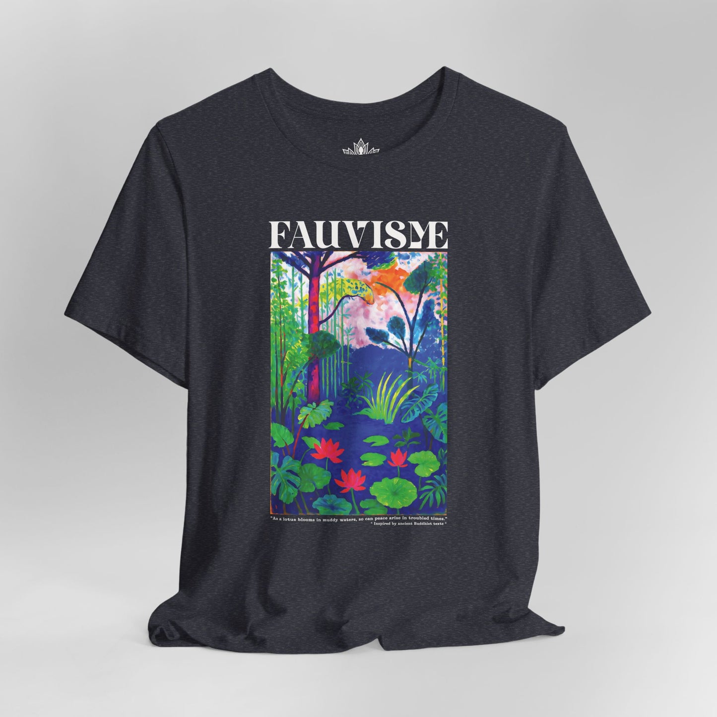 Peace in the Chaos – Fauvisme Lotus Tee