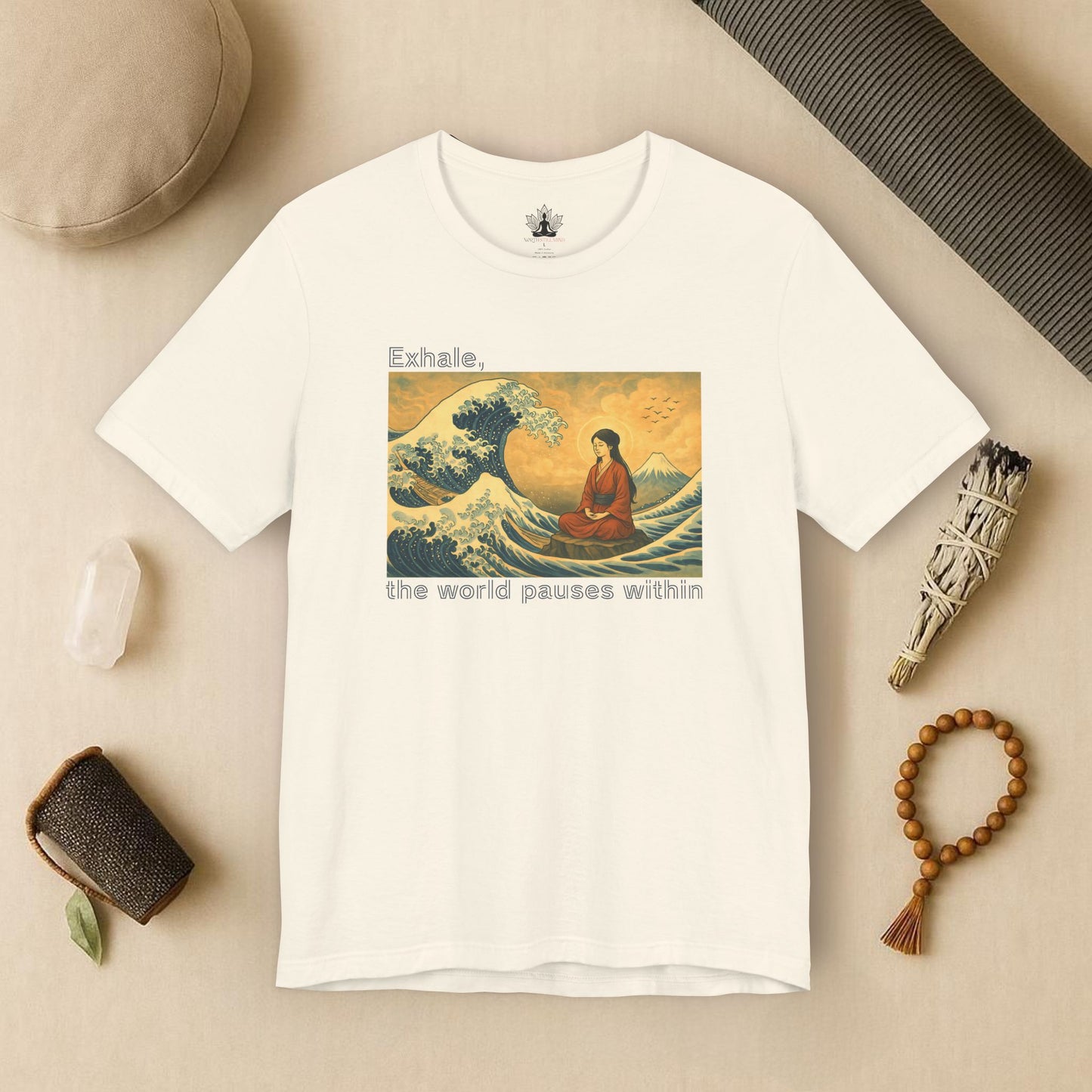 Exhale – Mindful Japanese Wave Tee