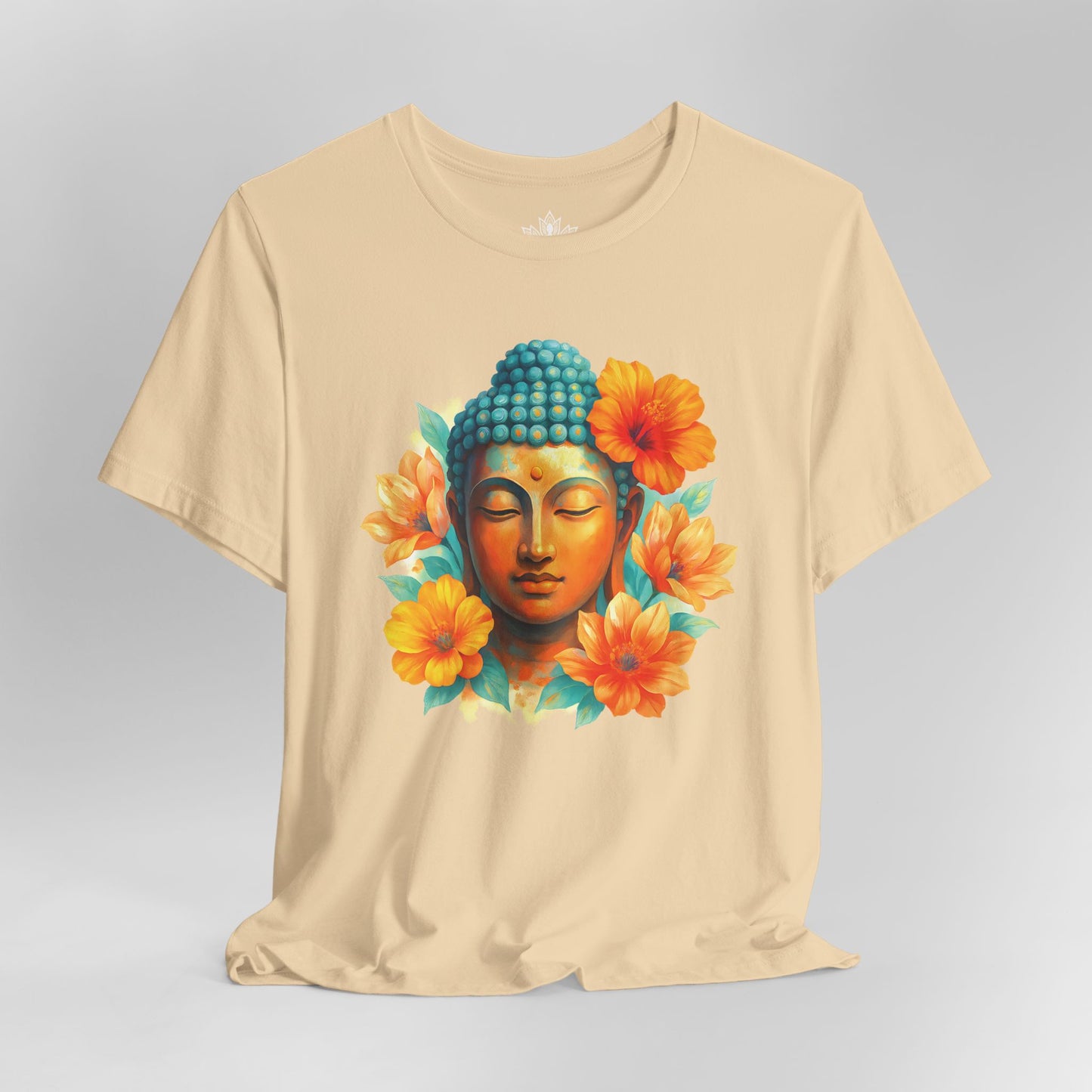 Buddha Glow – Floral Meditation Tee