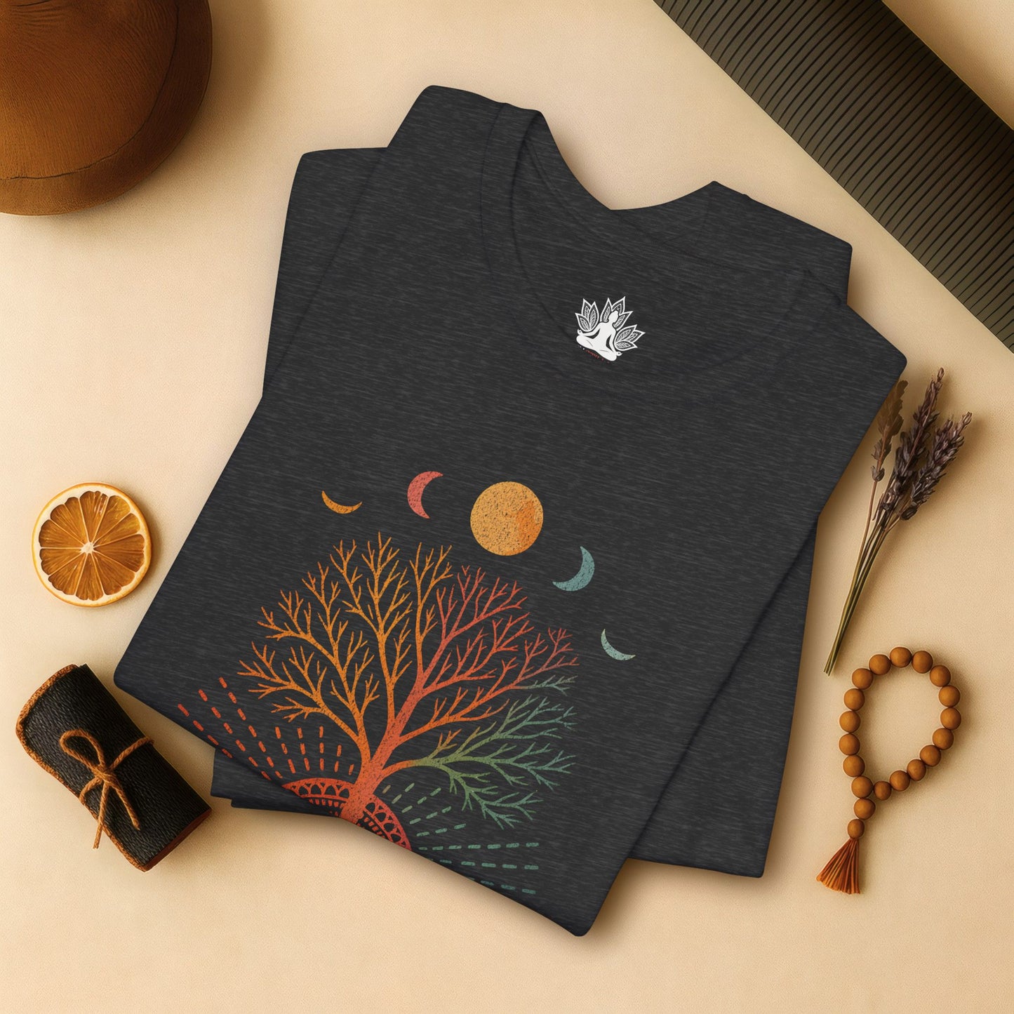 Mystic Roots Rising - Lunar Mandala Men Tee