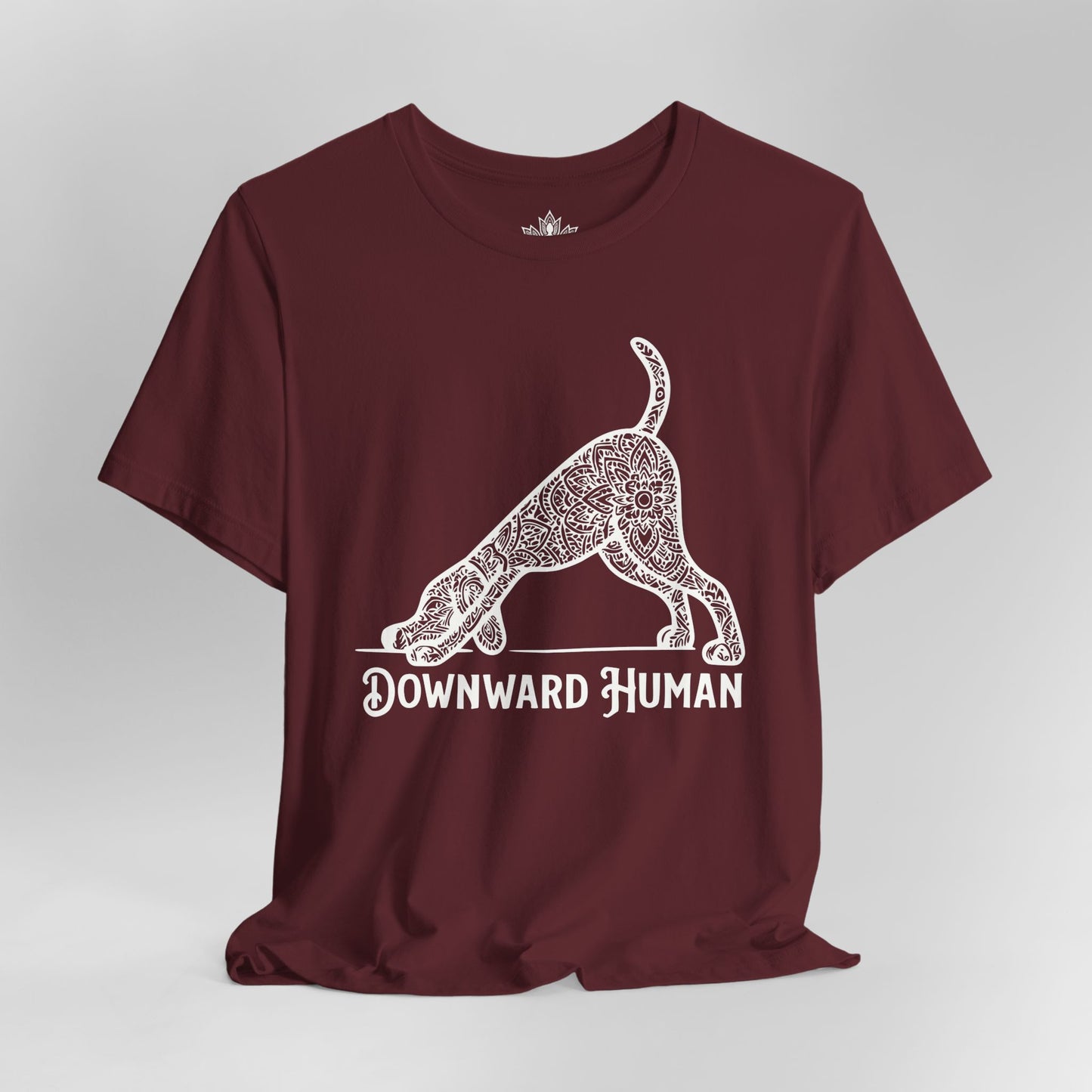 Downward Human – Mandala Downward Dog Tee