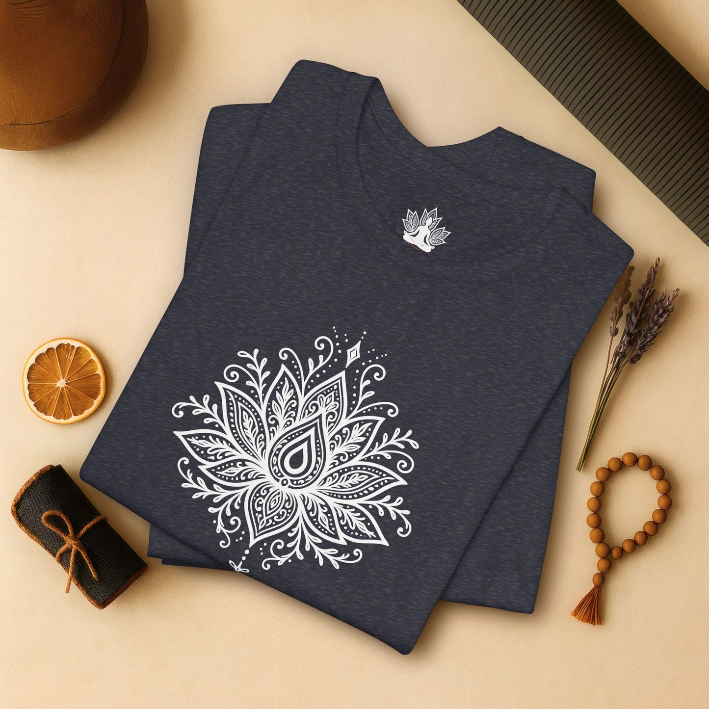 Breathe Lotus Mandala - Mindful Yoga Tee
